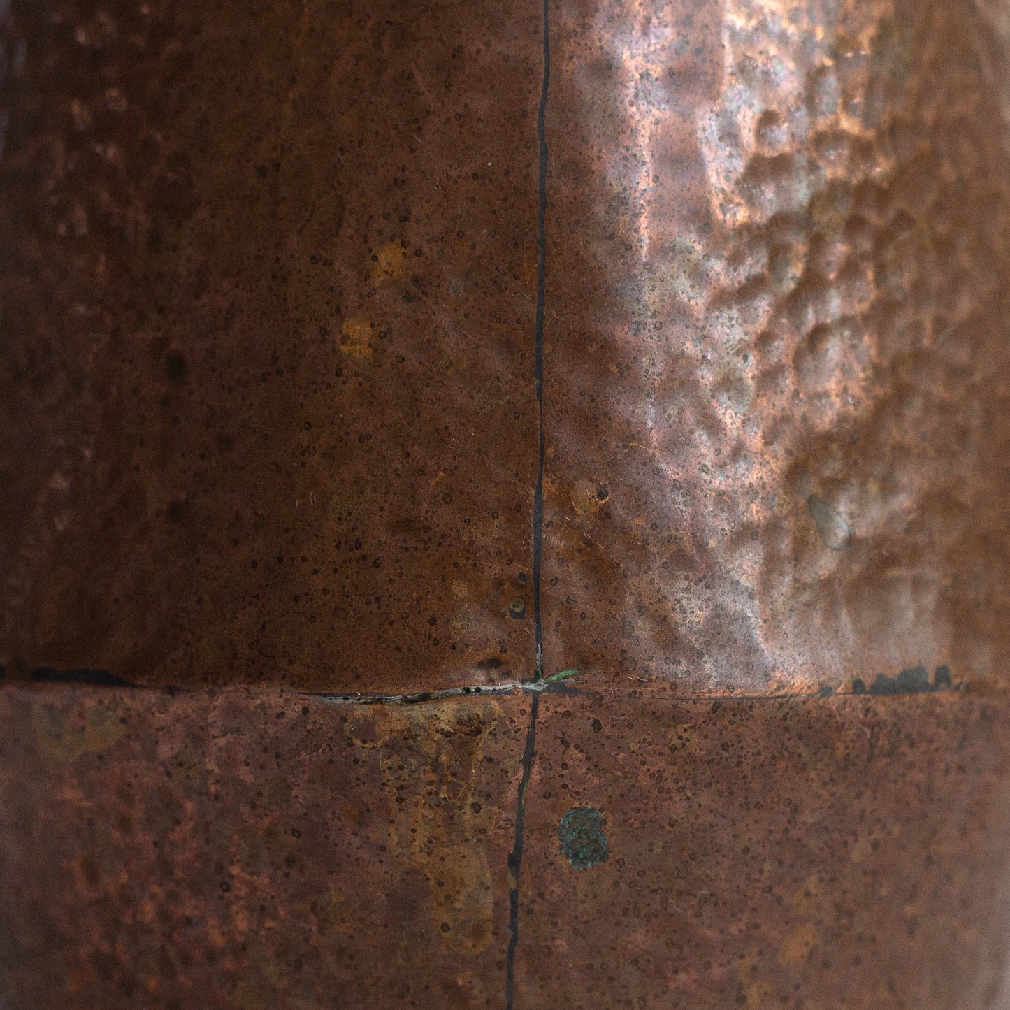Unique Arts and Crafts copper lidded pitcher, England. Early 20th Century.