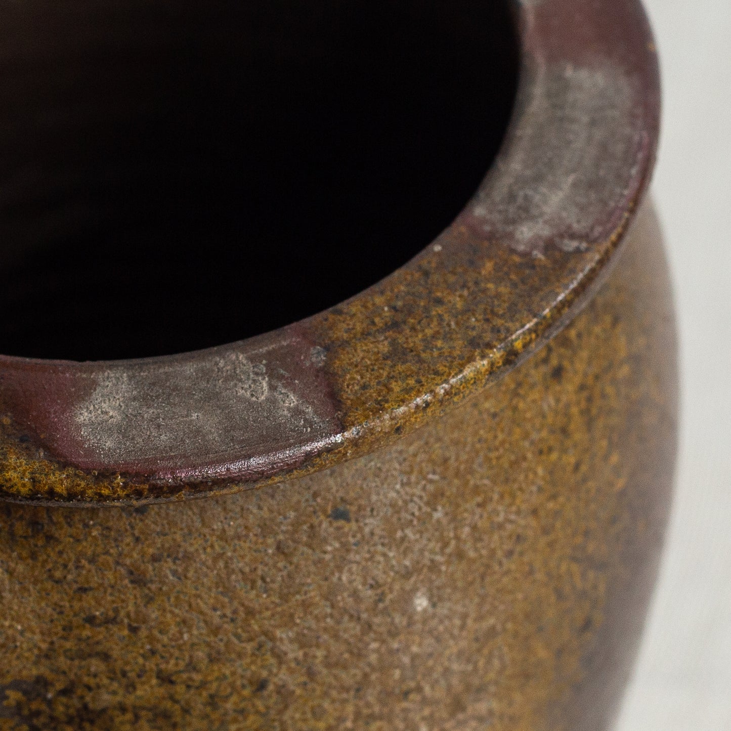 Handled stoneware crock, France. Late 19th Century.