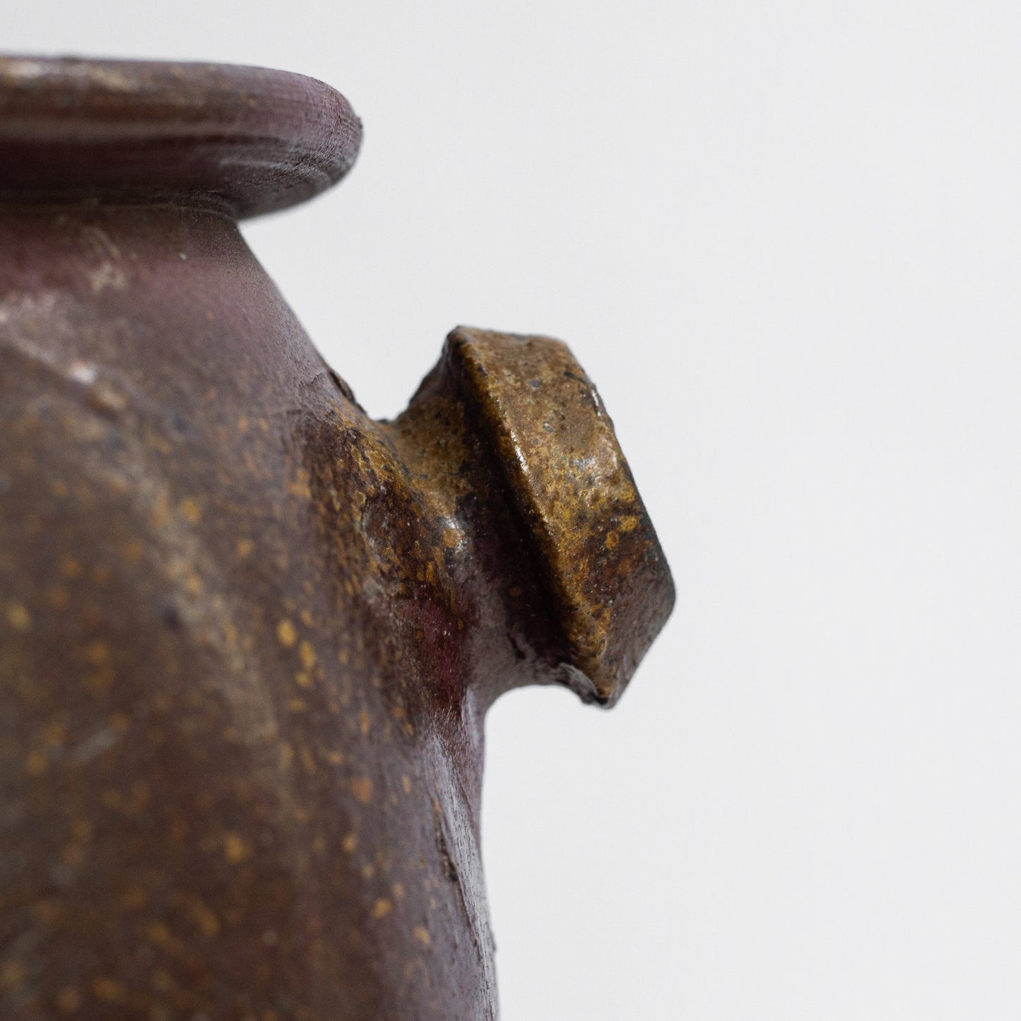 Handled stoneware crock, France. Late 19th Century.