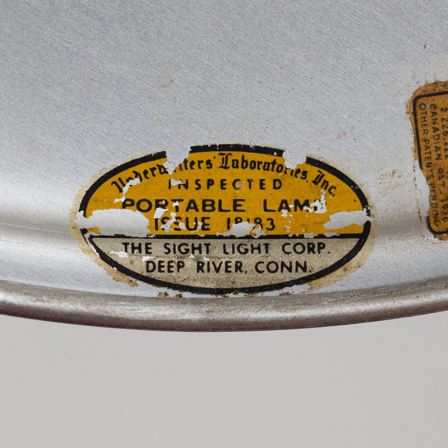 Early 'Sight Light' Table Lamp, M.G. Wheeler Co. USA. 1950s.