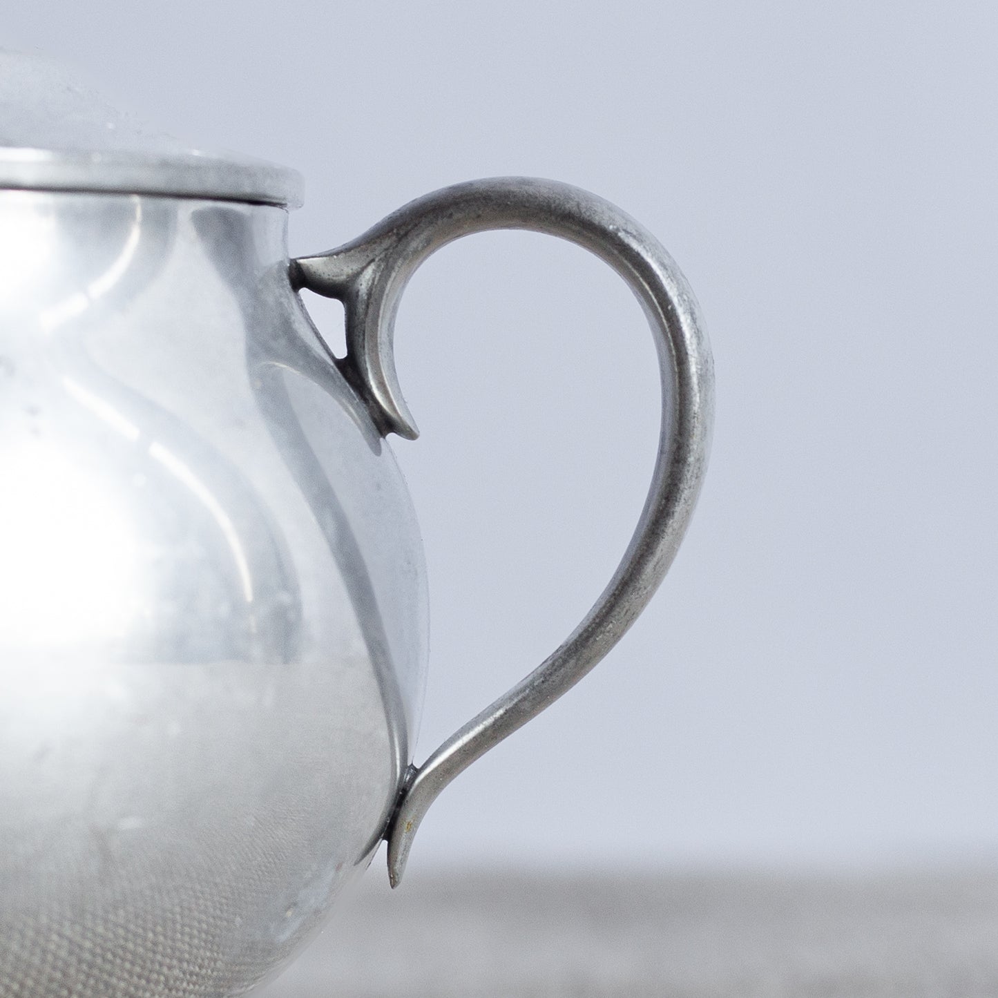 Sugar Bowl Model 2527, Just Andersen, Just Andersen Pewter, Denmark. 1950’s.