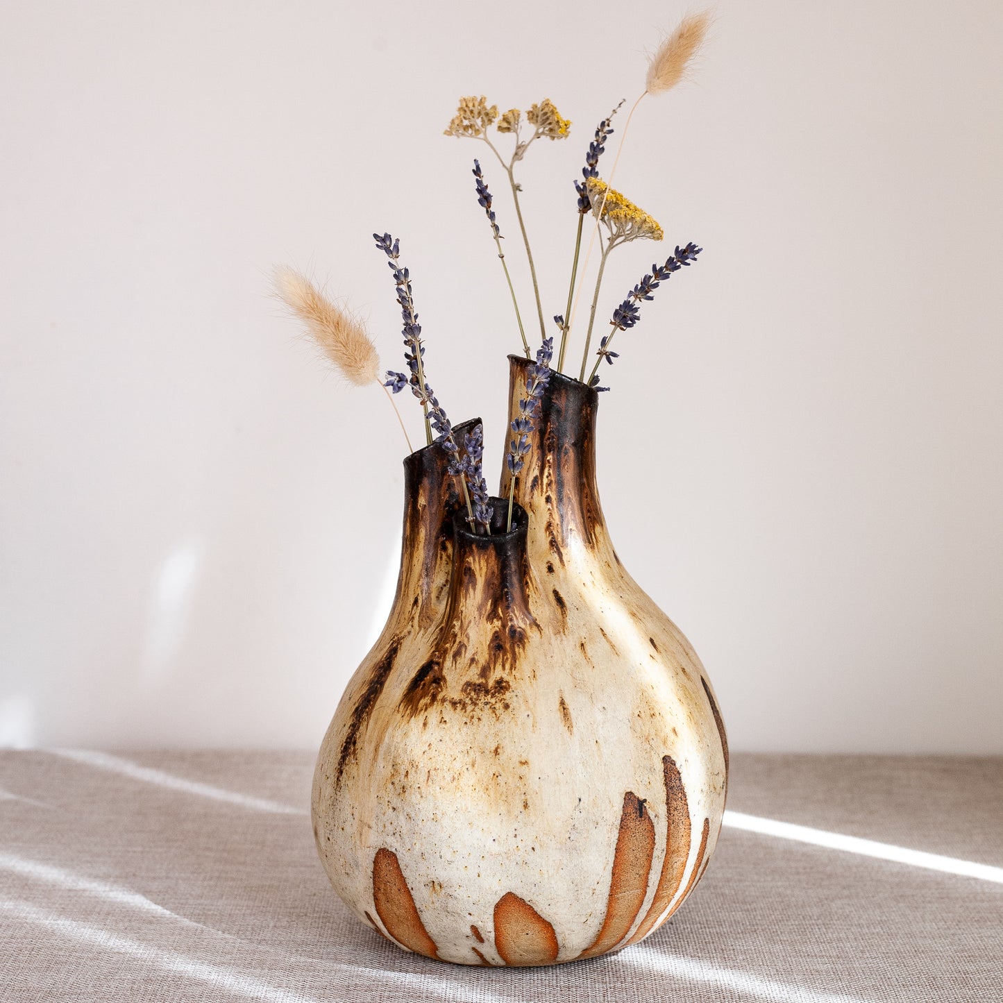 Triple-necked vase, England. 1960’s.