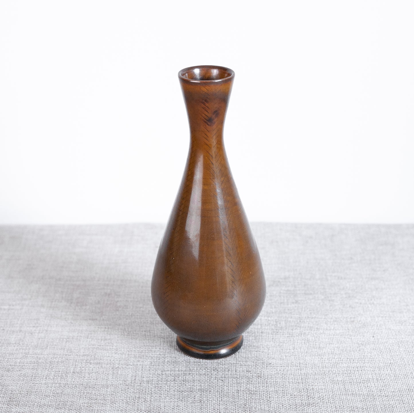 Herringbone vase, Jon Andersson, Höganäs, Sweden. 1960’s.