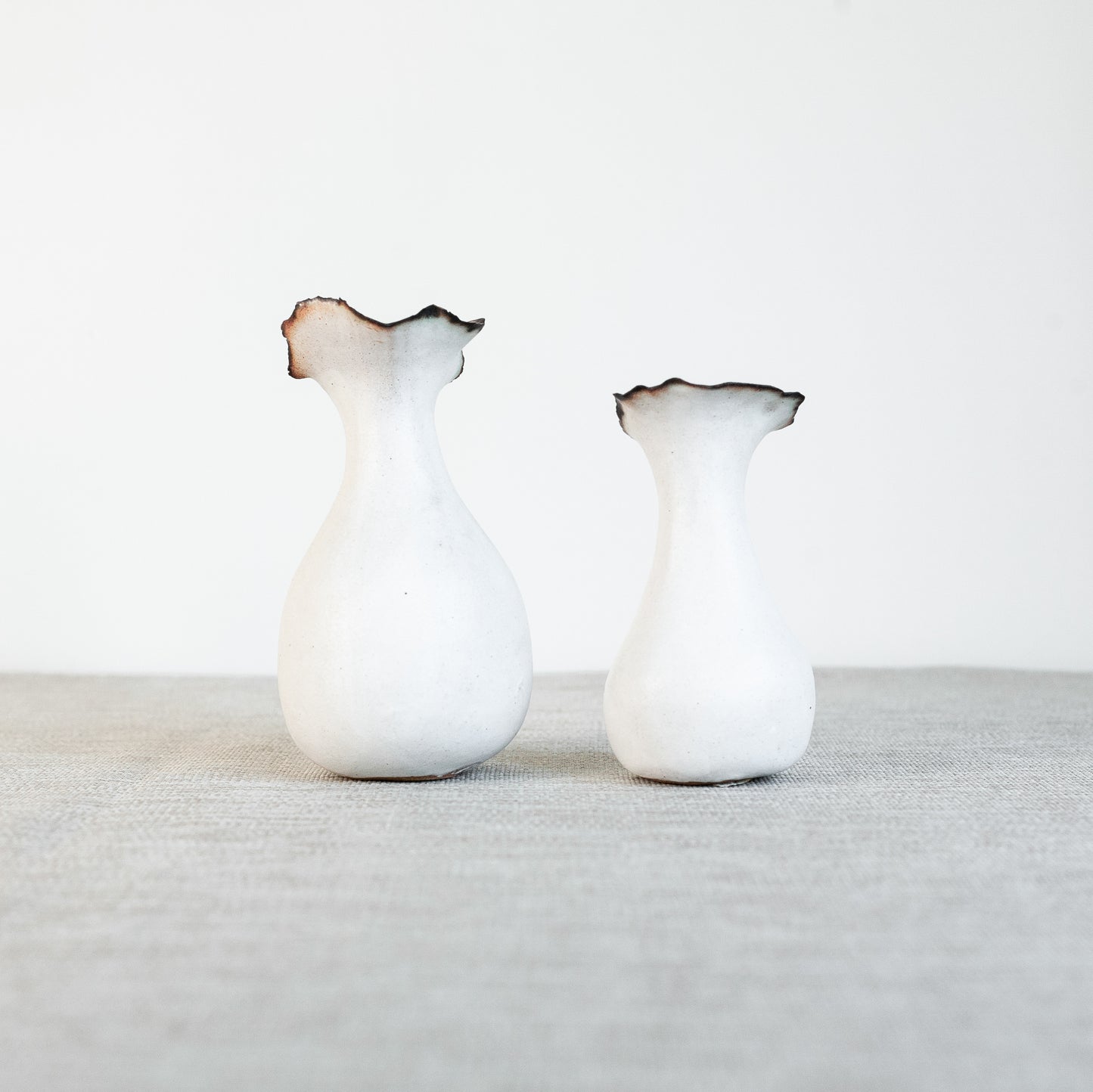 Pair of ‘Flora’ vases, Carenza Hayhoe, England. 1980’s.