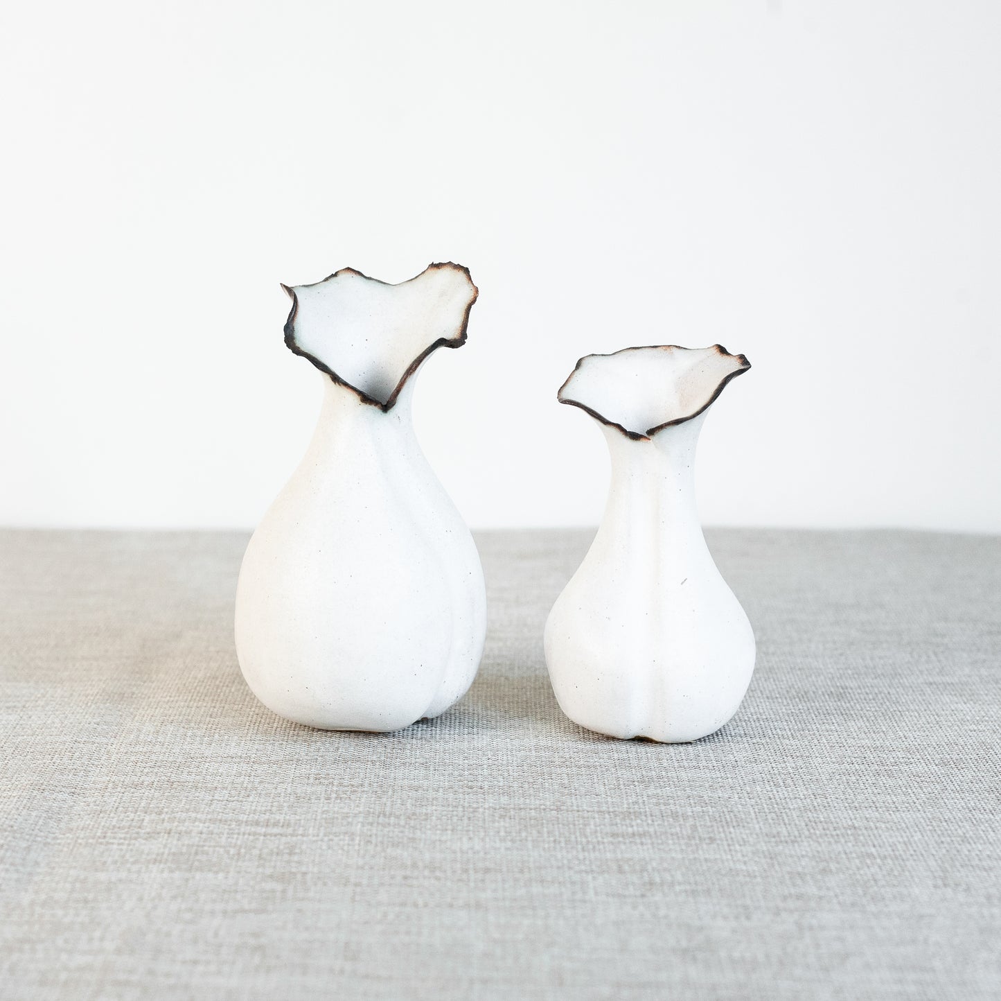 Pair of ‘Flora’ vases, Carenza Hayhoe, England. 1980’s.