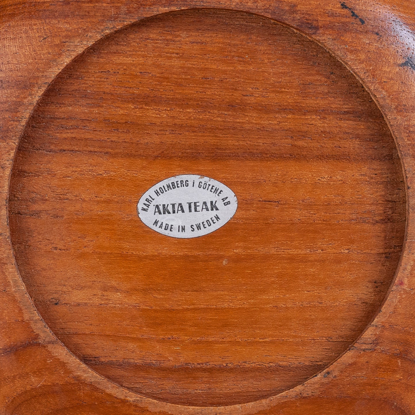 Teak bowl, Karl Holmberg, AKTA Teak, Sweden. 1960s.