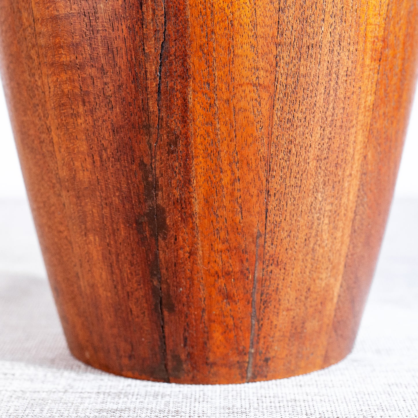 Early staved teak ice bucket, Jens Quistgaard, Dansk Designs, Denmark. 1950's.