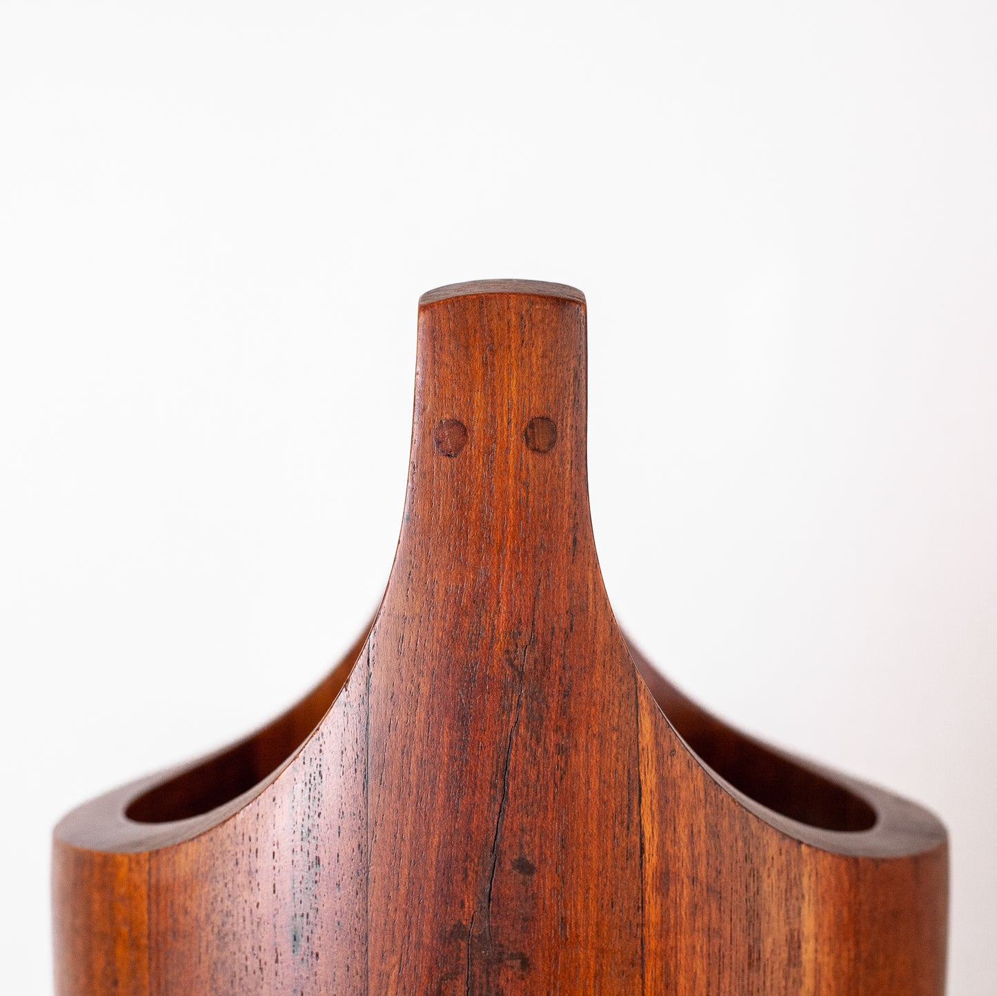 Early staved teak ice bucket, Jens Quistgaard, Dansk Designs, Denmark. 1950's.