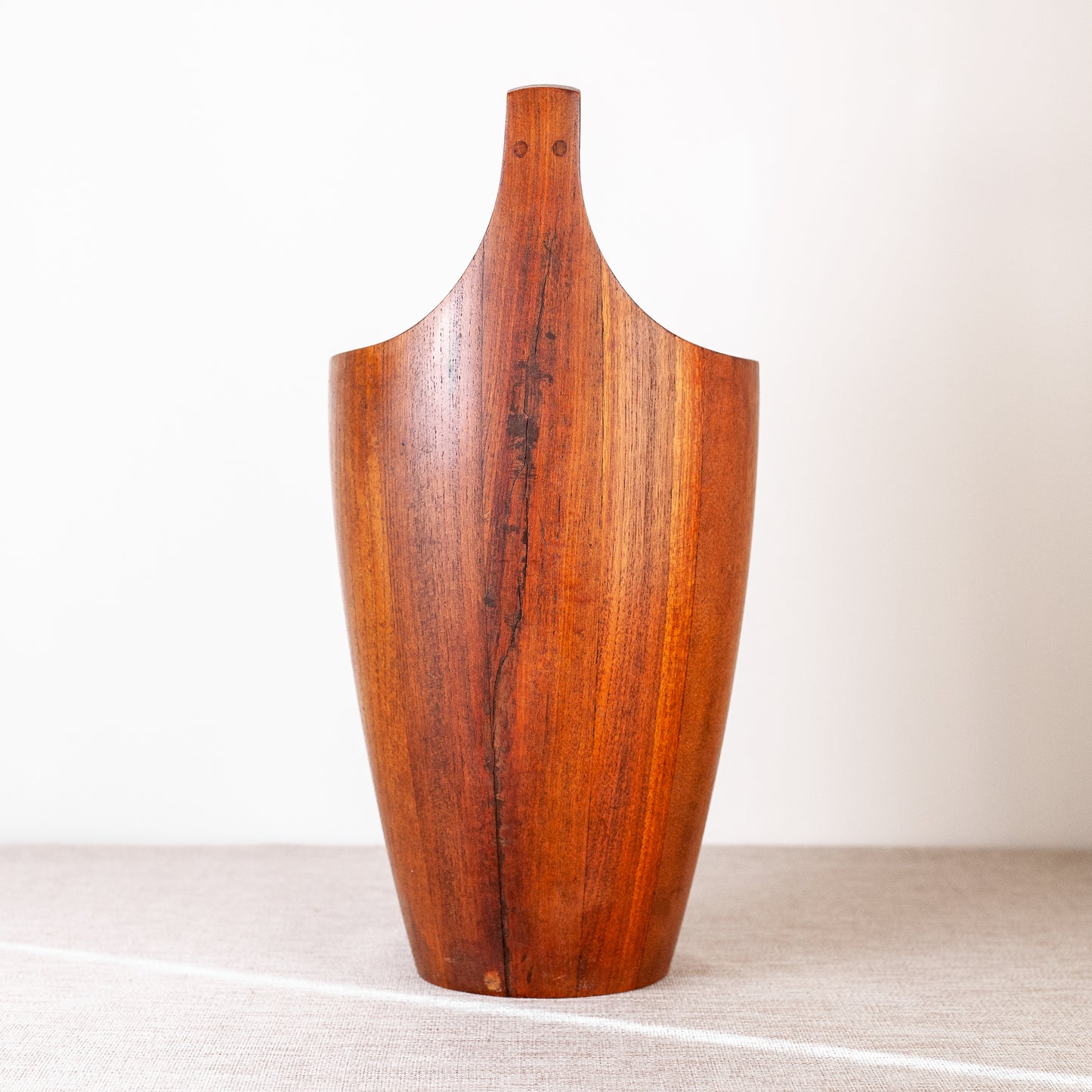 Early staved teak ice bucket, Jens Quistgaard, Dansk Designs, Denmark. 1950's.