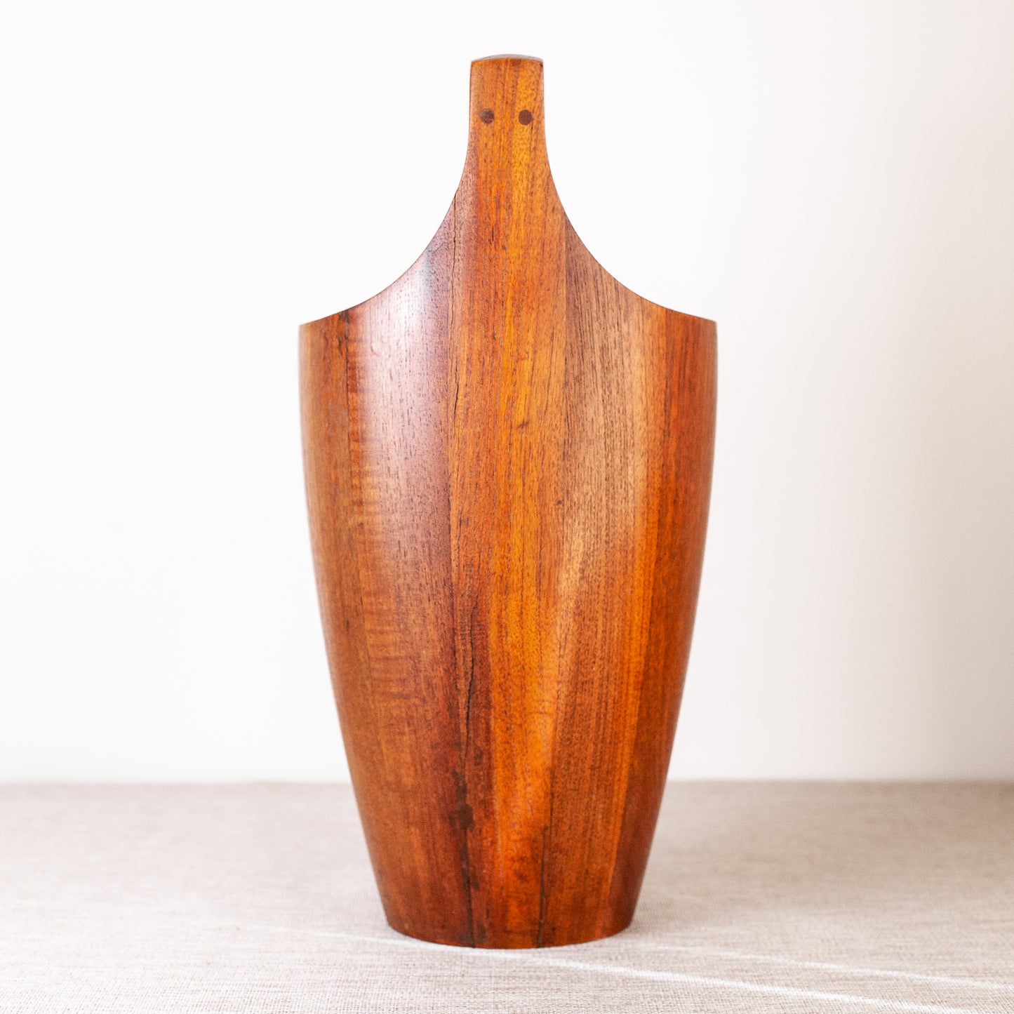 Early staved teak ice bucket, Jens Quistgaard, Dansk Designs, Denmark. 1950's.