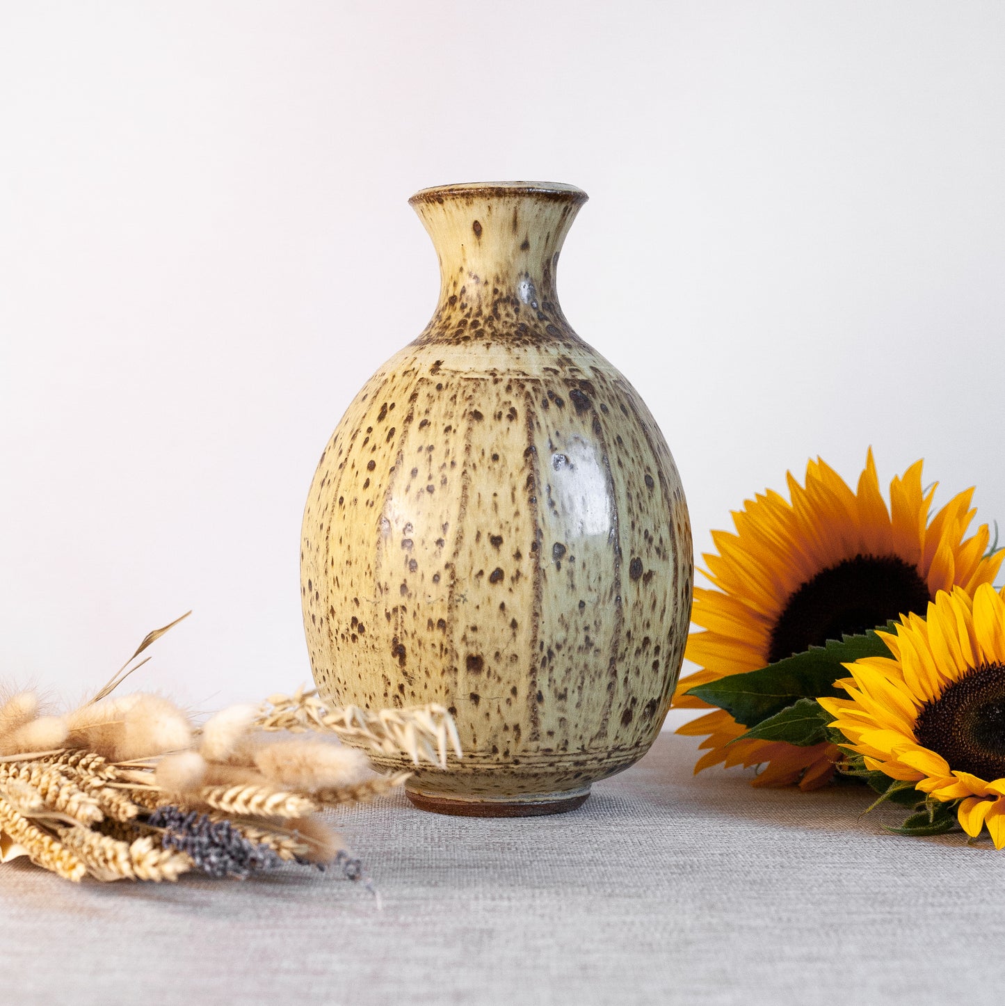 Exceptional studio vase, England. Mid-20th Century.
