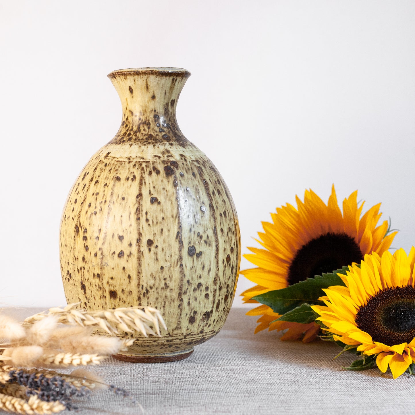 Exceptional studio vase, England. Mid-20th Century.