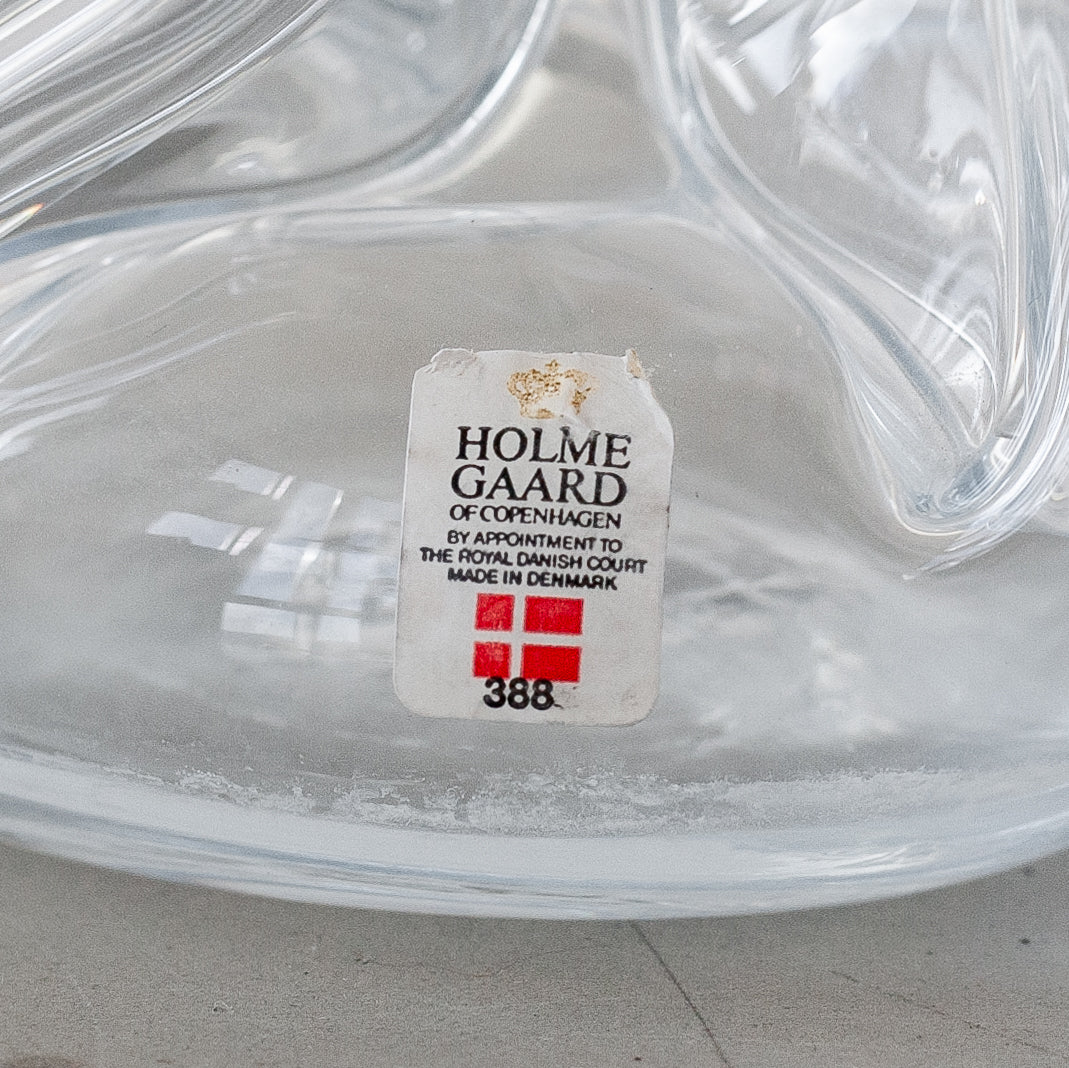 Rare ‘Gourgelette’ Kluk Kluk decanter, Jacob Bang, Holmegaard, Denmark. 1960’s.
