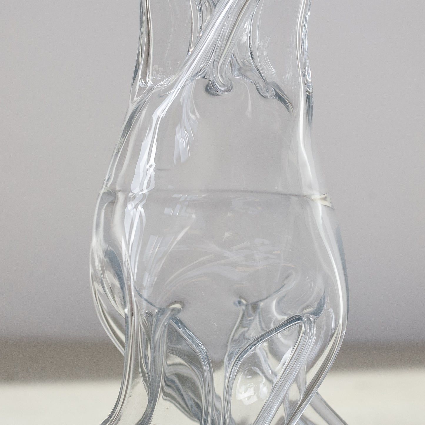 Rare ‘Gourgelette’ Kluk Kluk decanter, Jacob Bang, Holmegaard, Denmark. 1960’s.