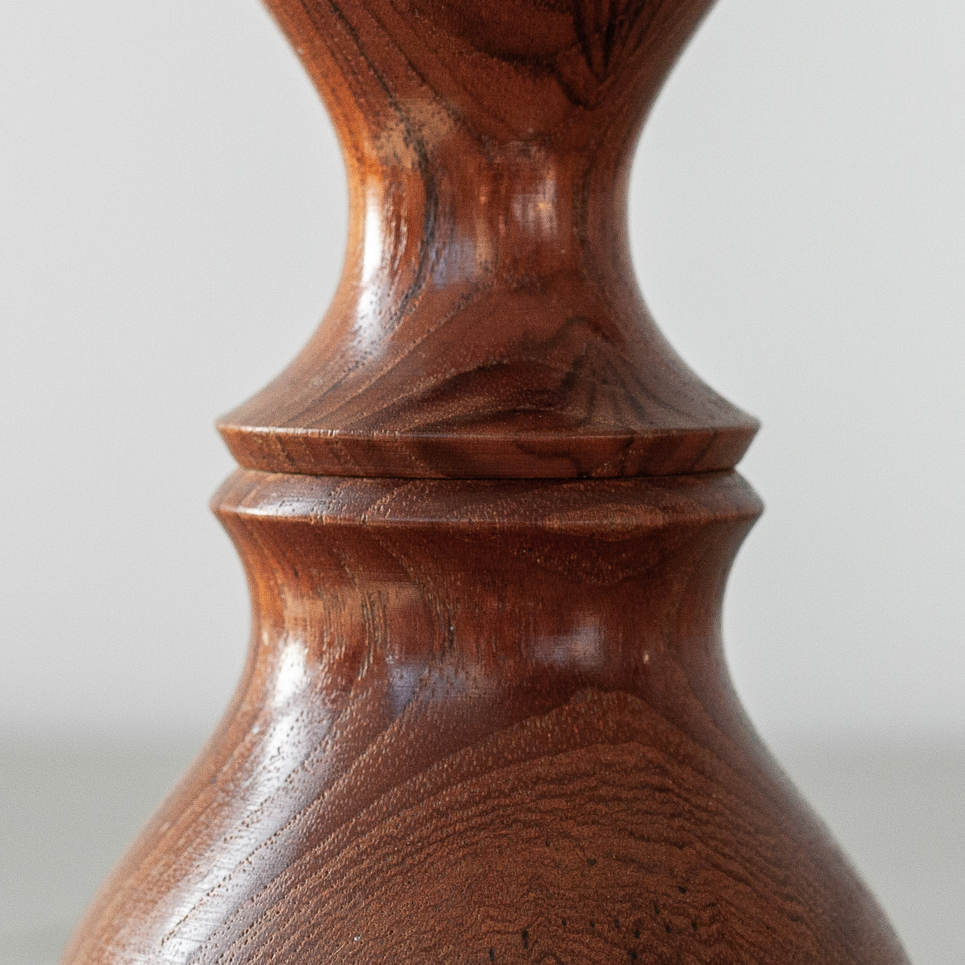 ‘Curved Hourglass’ salt and pepper mill, Jens Quistgaard, Dansk Designs, Denmark. 1960’s.