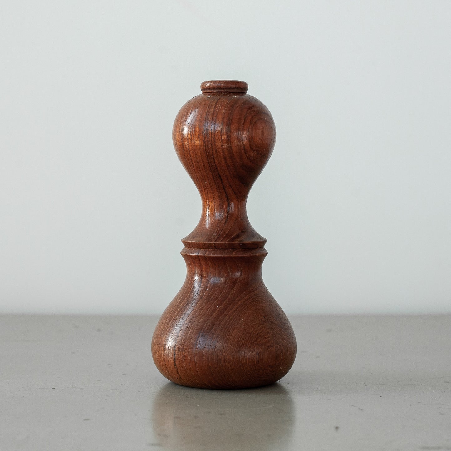 ‘Curved Hourglass’ salt and pepper mill, Jens Quistgaard, Dansk Designs, Denmark. 1960’s.