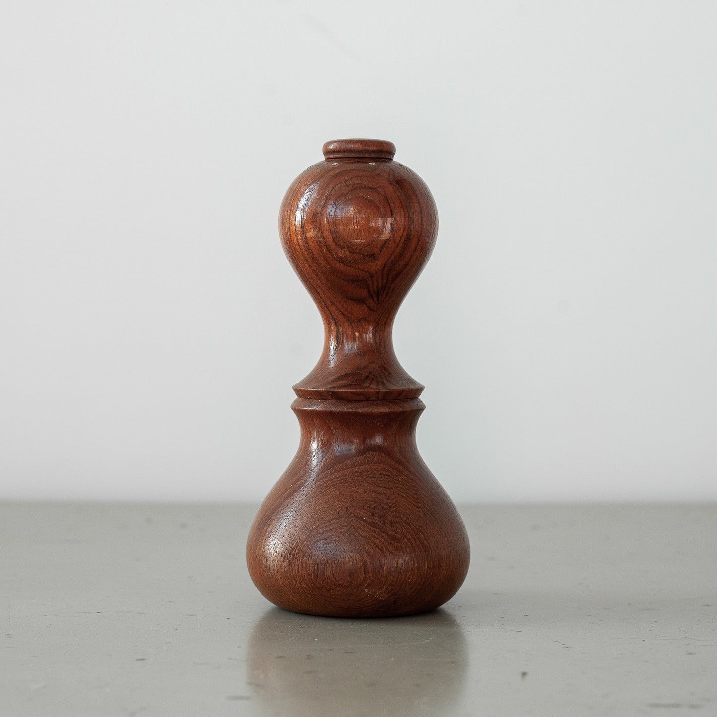 ‘Curved Hourglass’ salt and pepper mill, Jens Quistgaard, Dansk Designs, Denmark. 1960’s.