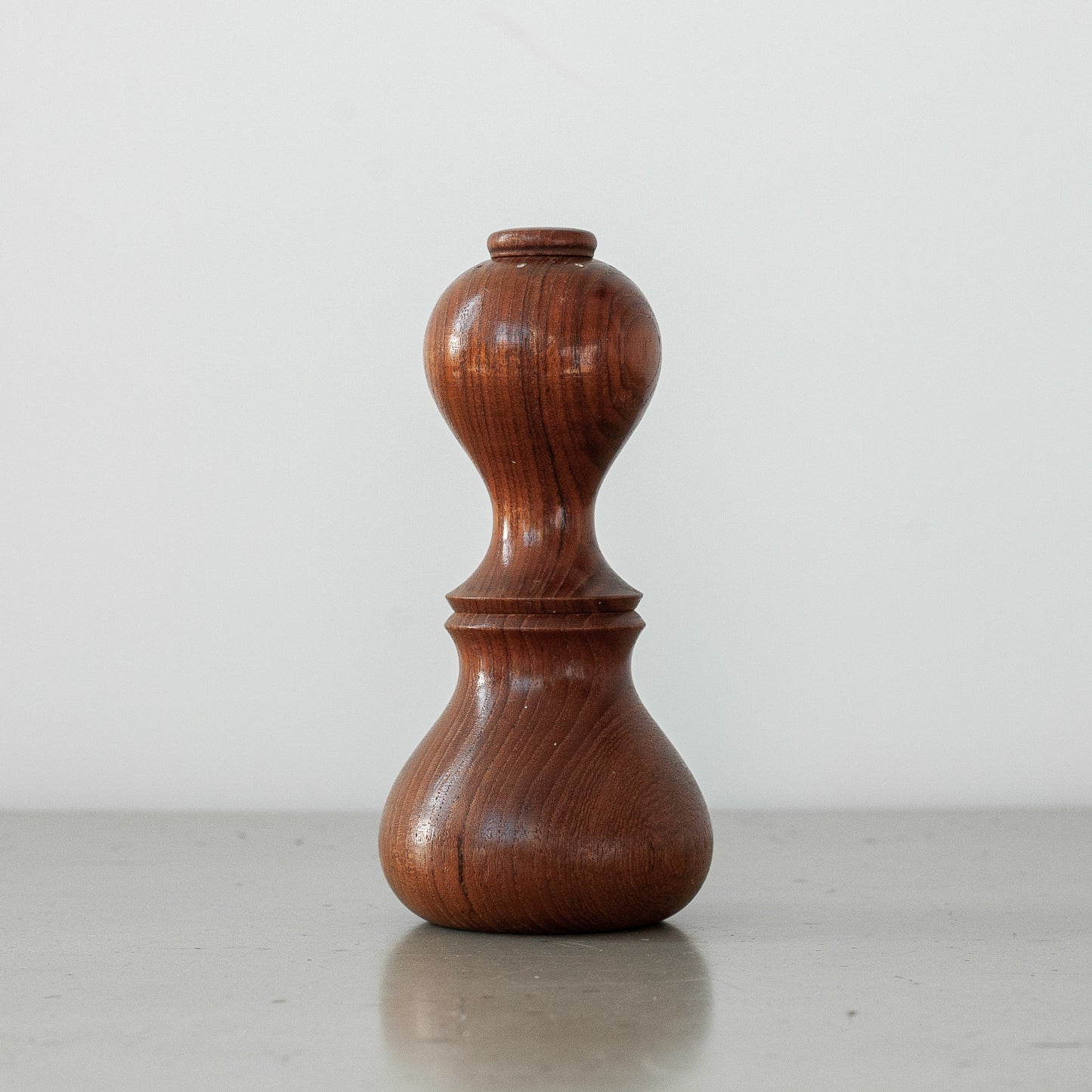 ‘Curved Hourglass’ salt and pepper mill, Jens Quistgaard, Dansk Designs, Denmark. 1960’s.