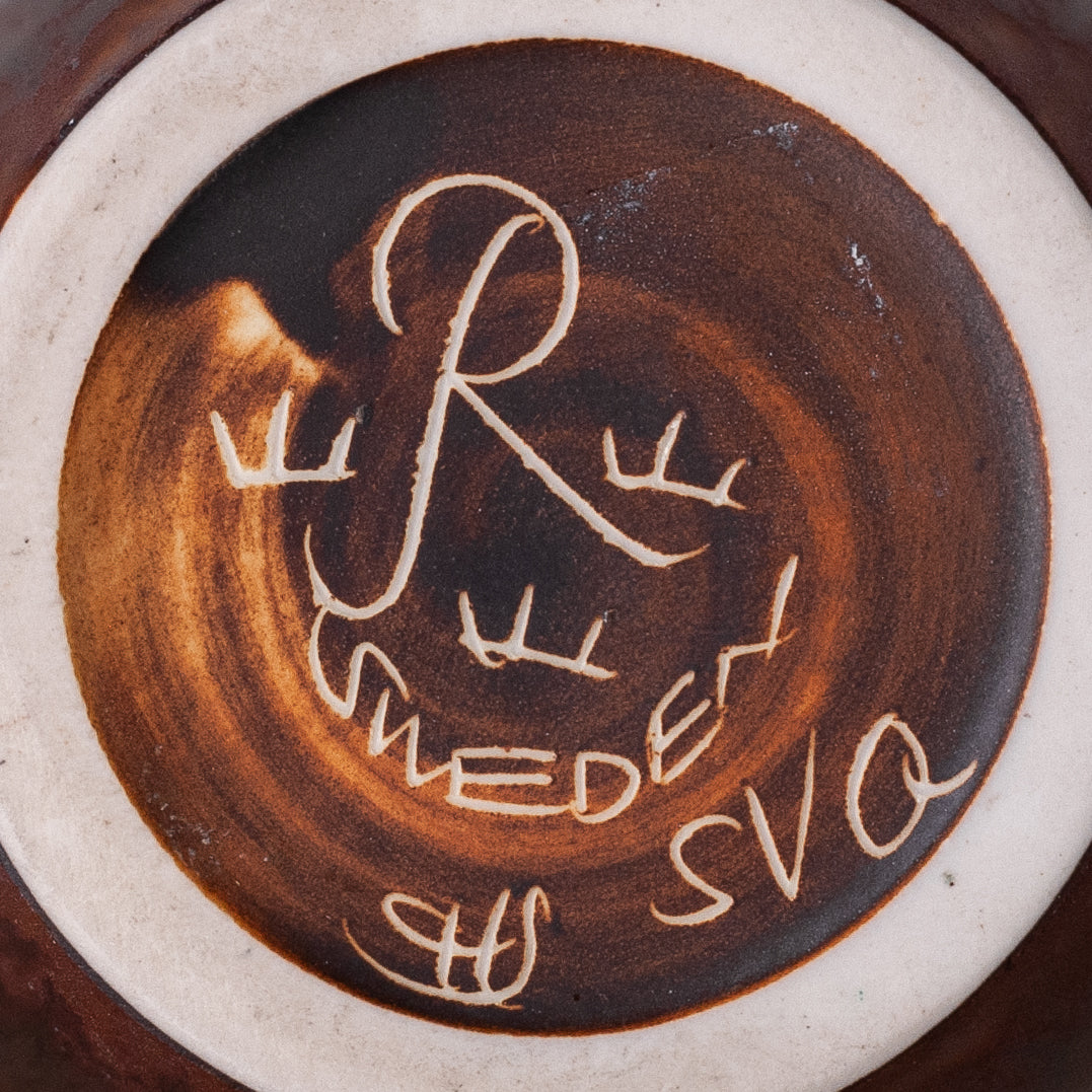 ‘SVQ’ handled vase, Carl-Harry Stålhane, Rörstrand, Sweden. 1950s.