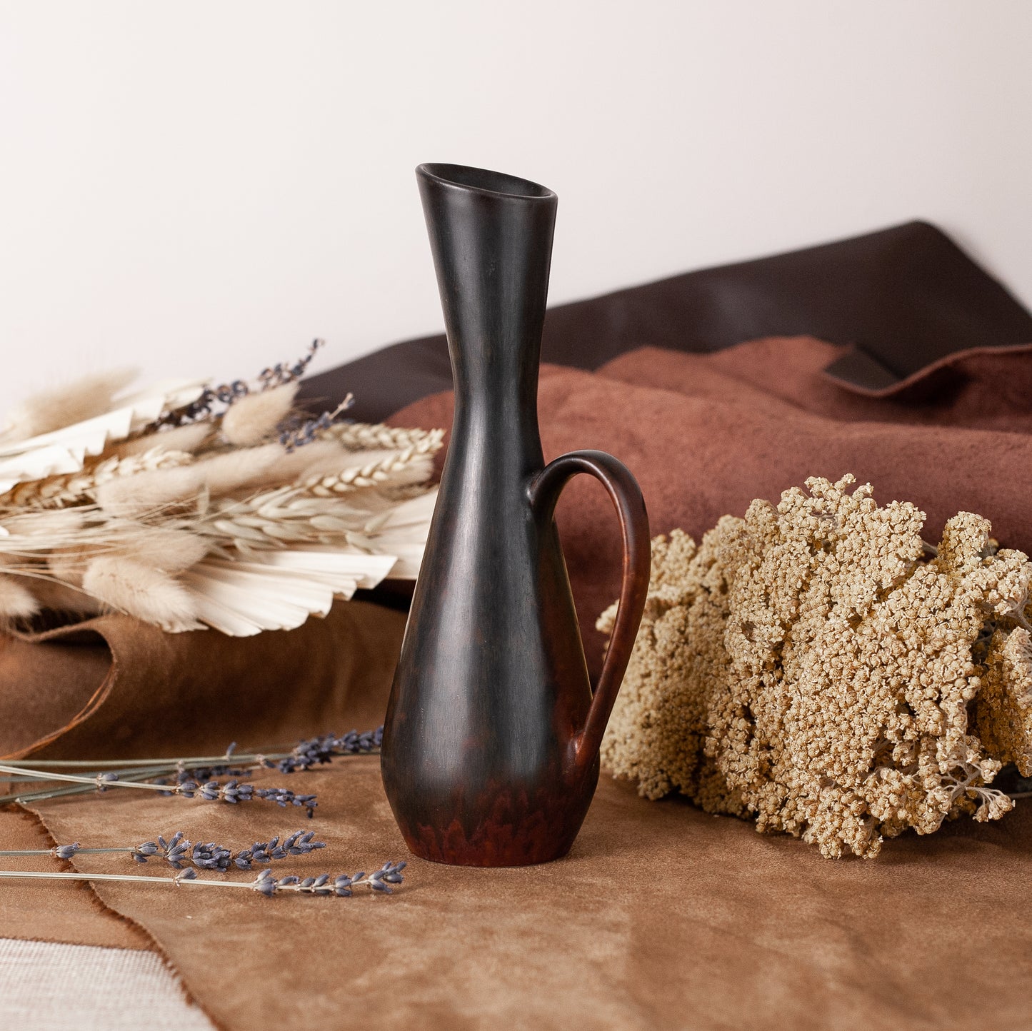 ‘SVQ’ handled vase, Carl-Harry Stålhane, Rörstrand, Sweden. 1950s.