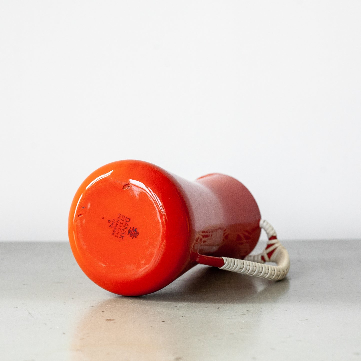 Red Købenstyle pitcher, Jens Quistgaard, Dansk Designs, Denmark. 1960’s