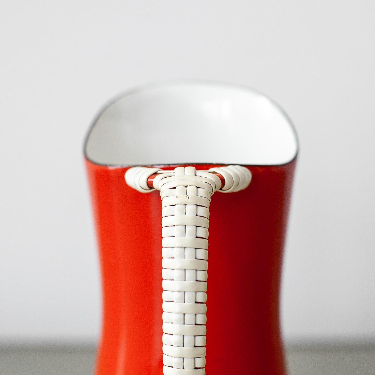 Red Købenstyle pitcher, Jens Quistgaard, Dansk Designs, Denmark. 1960’s