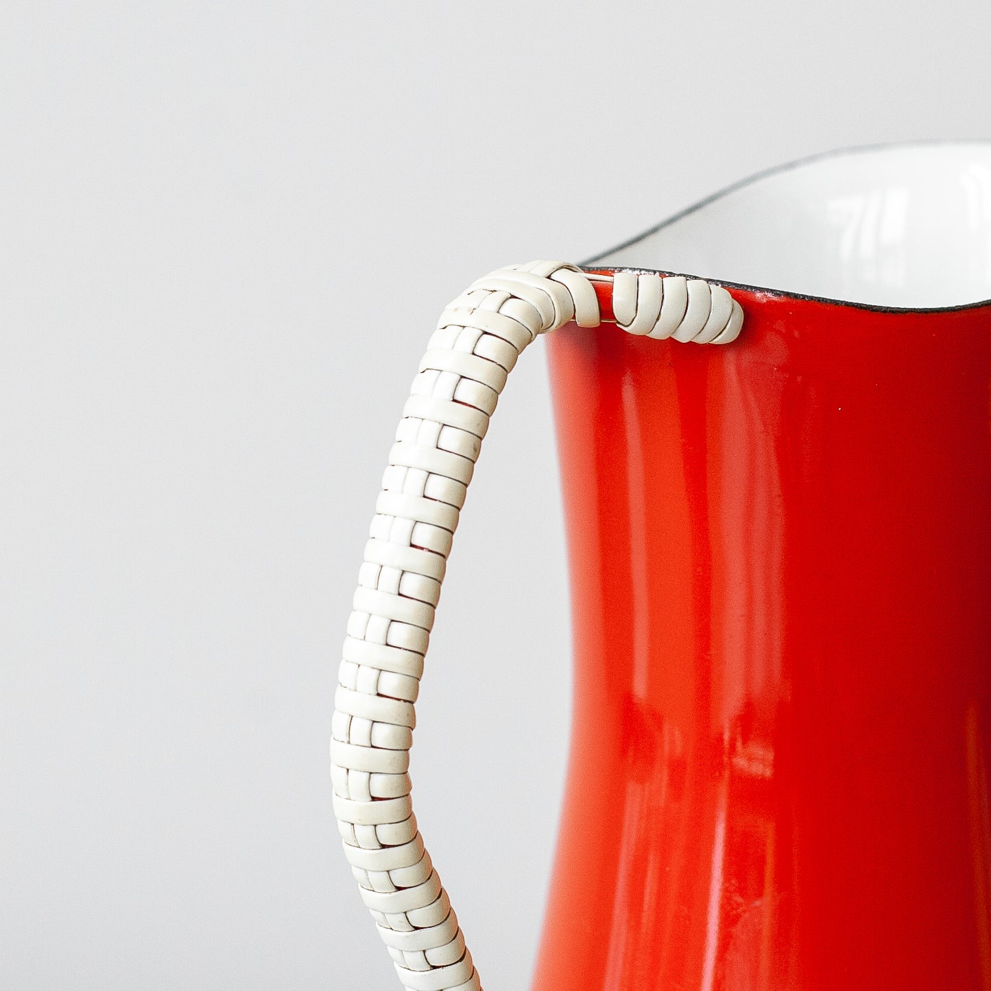 Red Købenstyle pitcher, Jens Quistgaard, Dansk Designs, Denmark. 1960’s