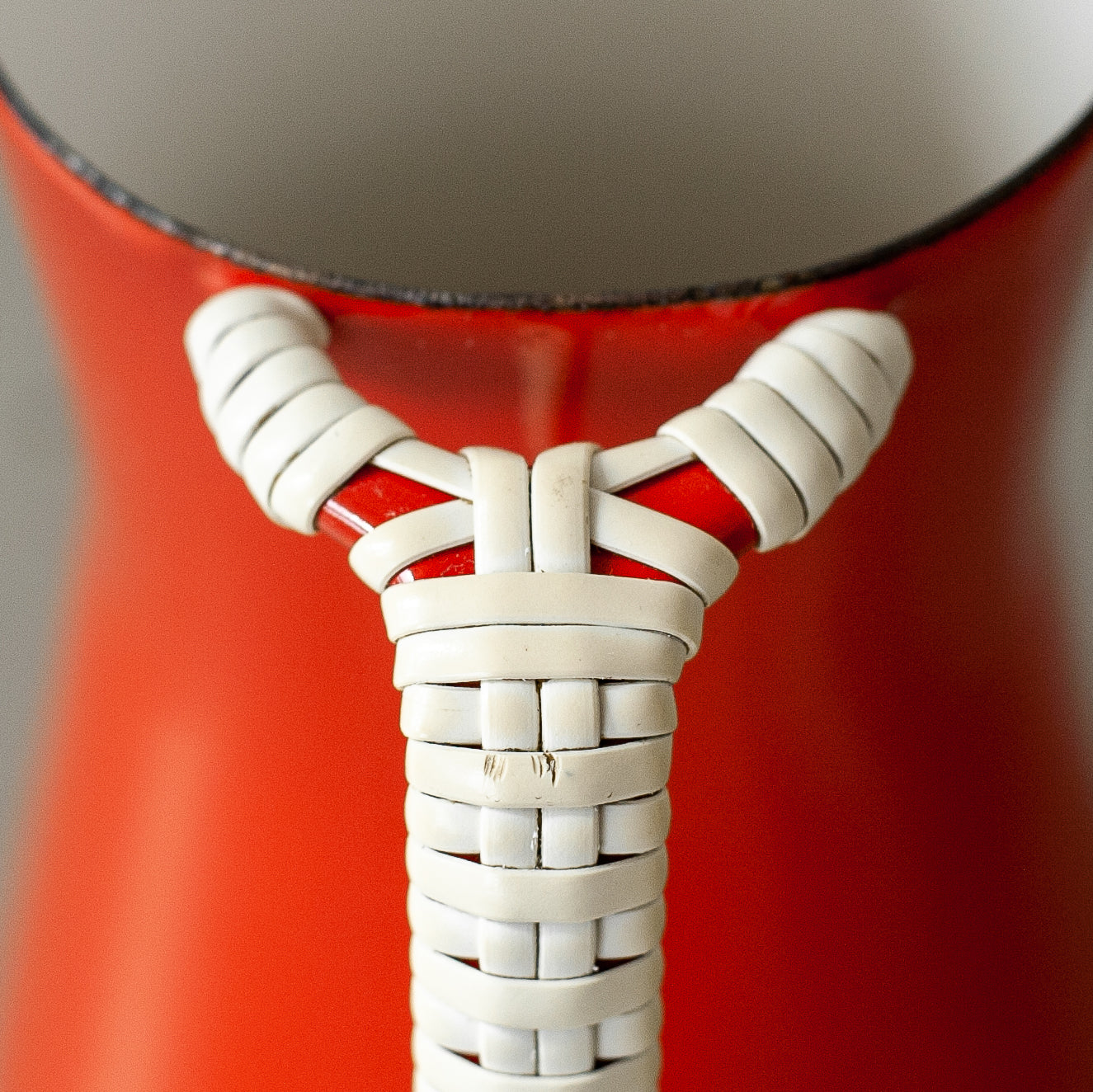 Red Købenstyle pitcher, Jens Quistgaard, Dansk Designs, Denmark. 1960’s