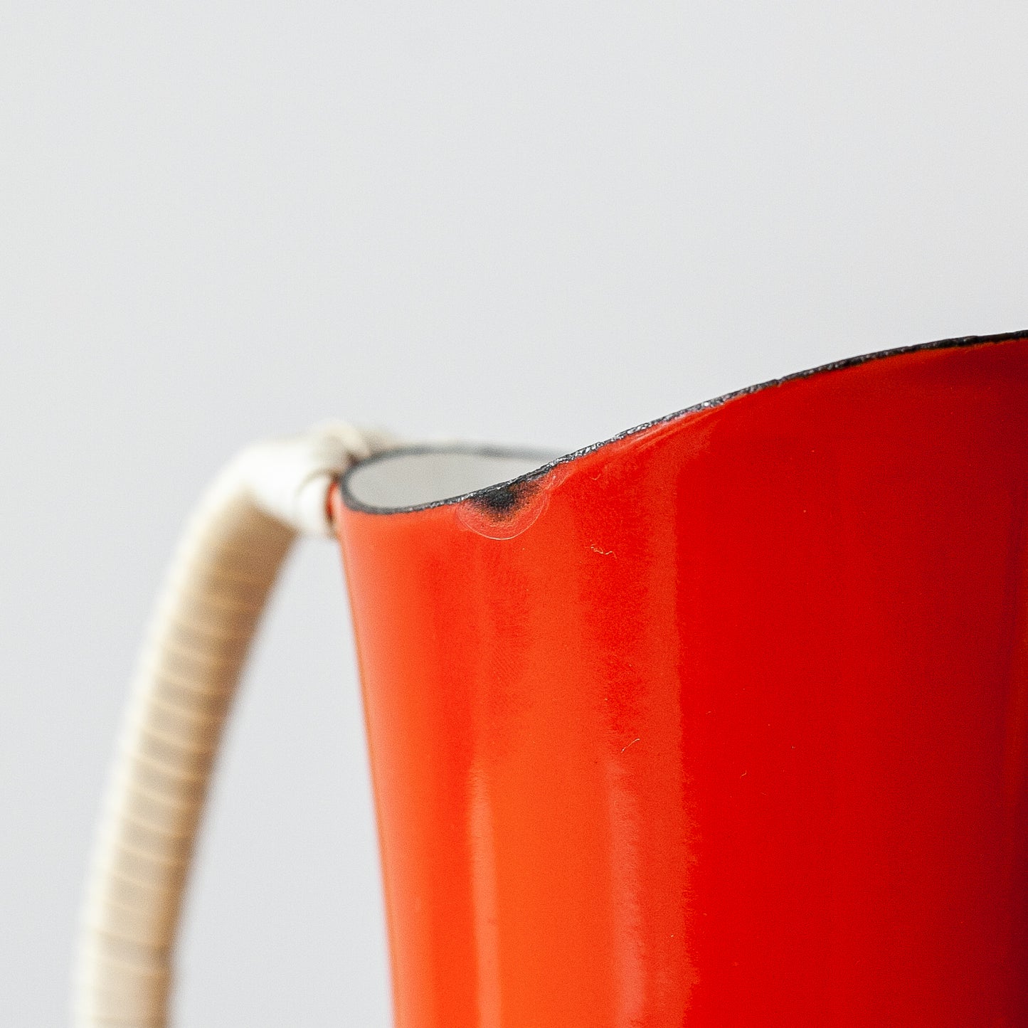 Red Købenstyle pitcher, Jens Quistgaard, Dansk Designs, Denmark. 1960’s