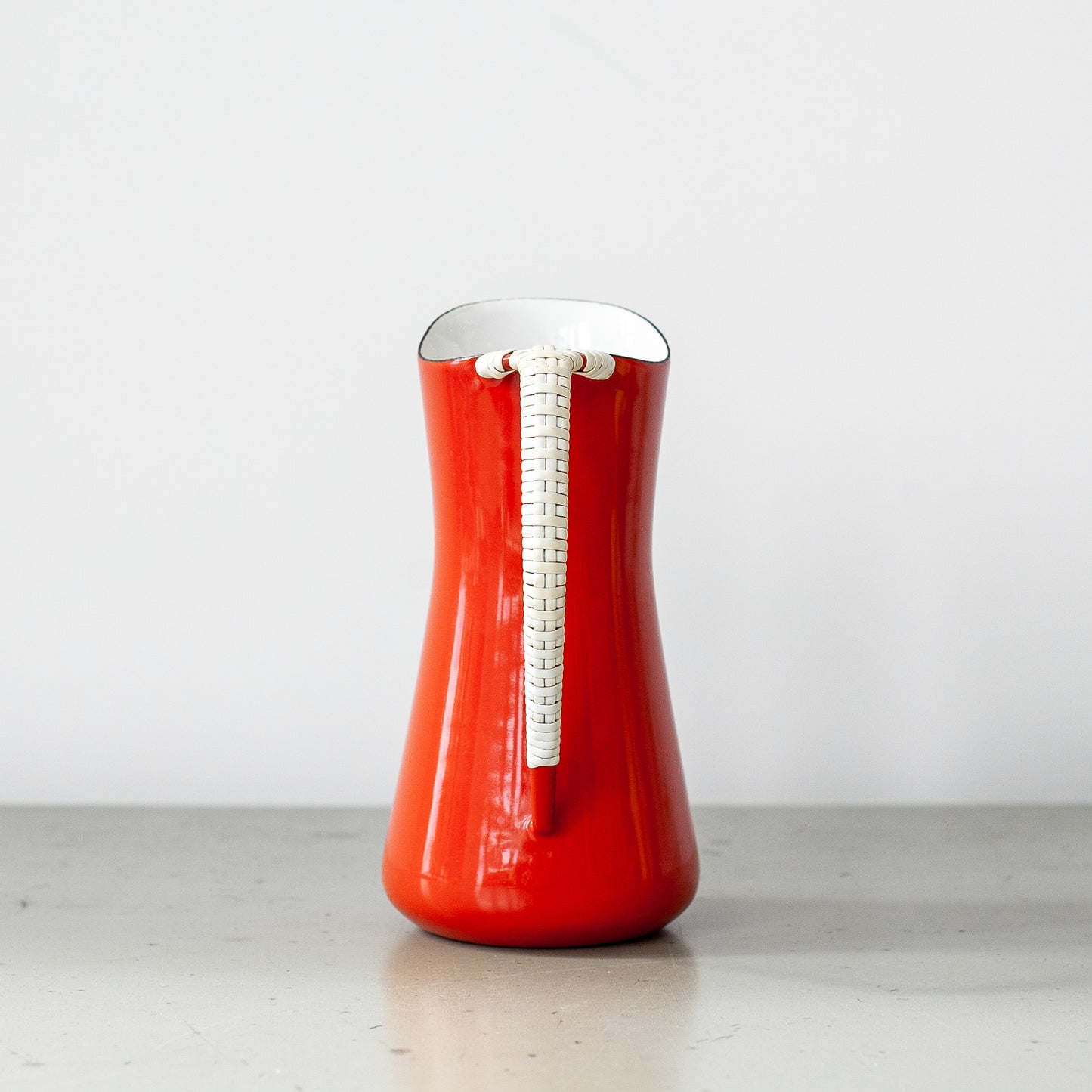 Red Købenstyle pitcher, Jens Quistgaard, Dansk Designs, Denmark. 1960’s