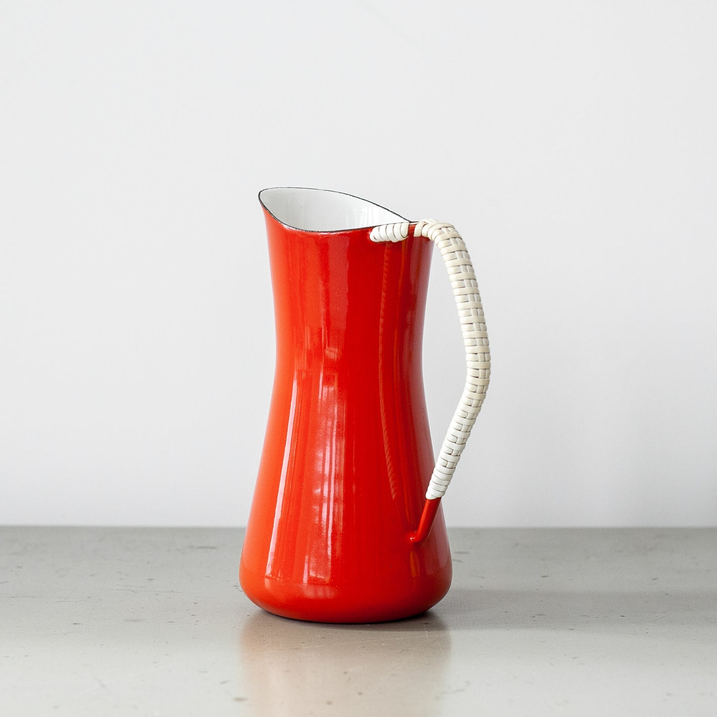 Red Købenstyle pitcher, Jens Quistgaard, Dansk Designs, Denmark. 1960’s