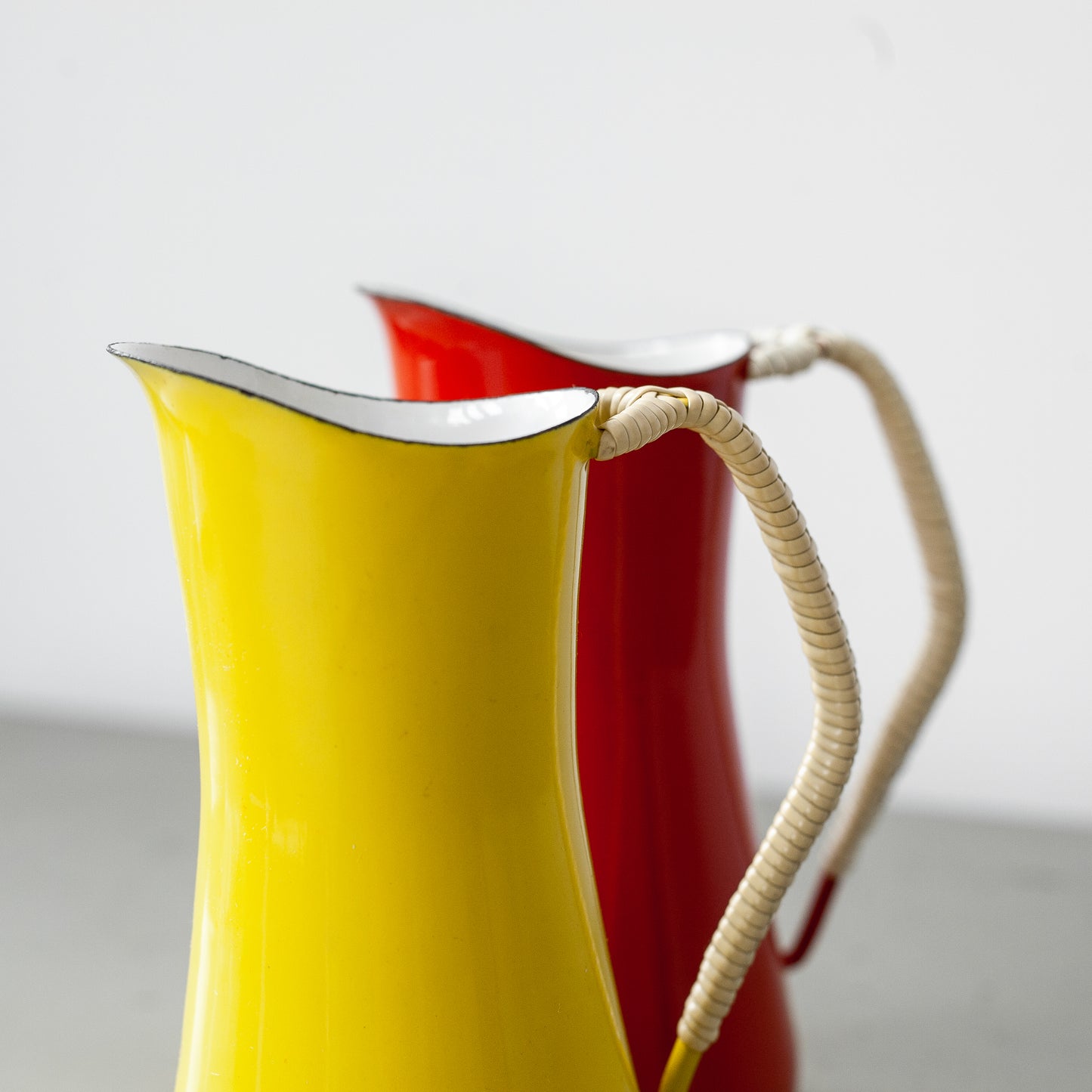 Yellow Købenstyle pitcher, Jens Quistgaard, Dansk Designs, Denmark. 1960’s.