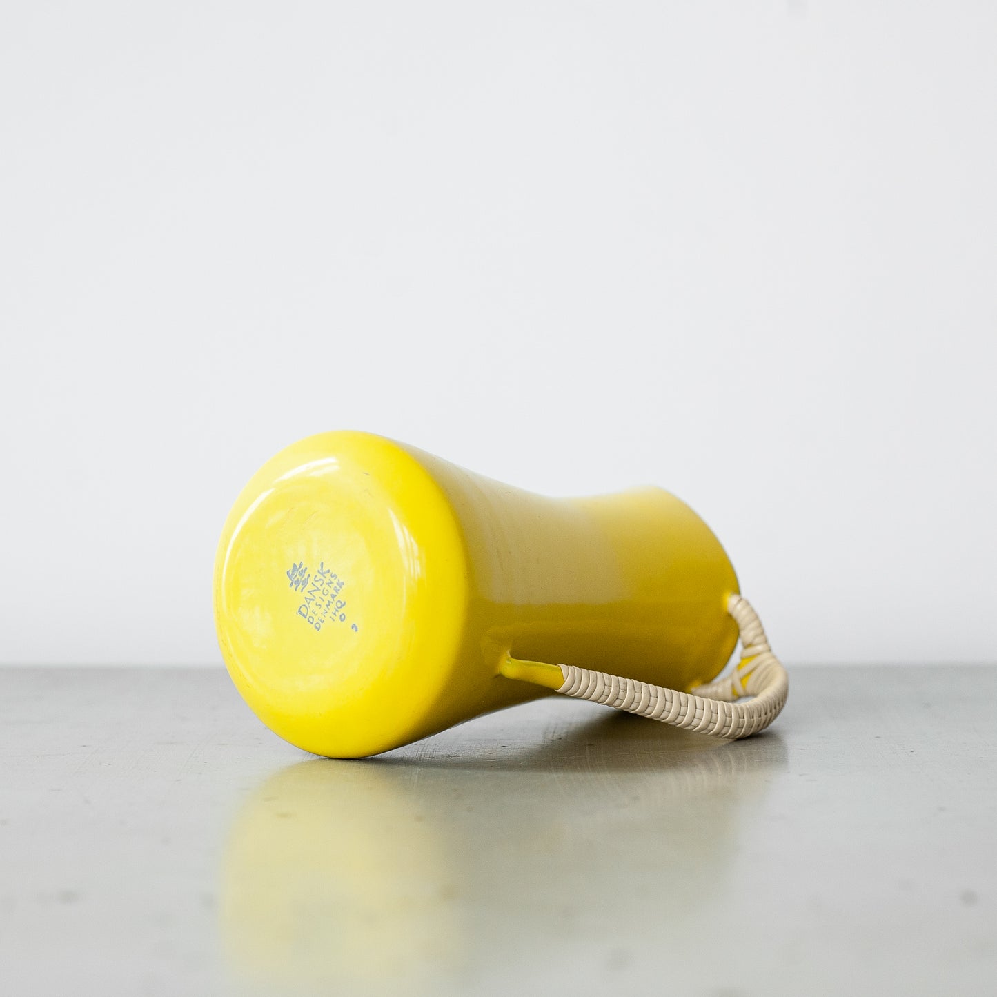 Yellow Købenstyle pitcher, Jens Quistgaard, Dansk Designs, Denmark. 1960’s.
