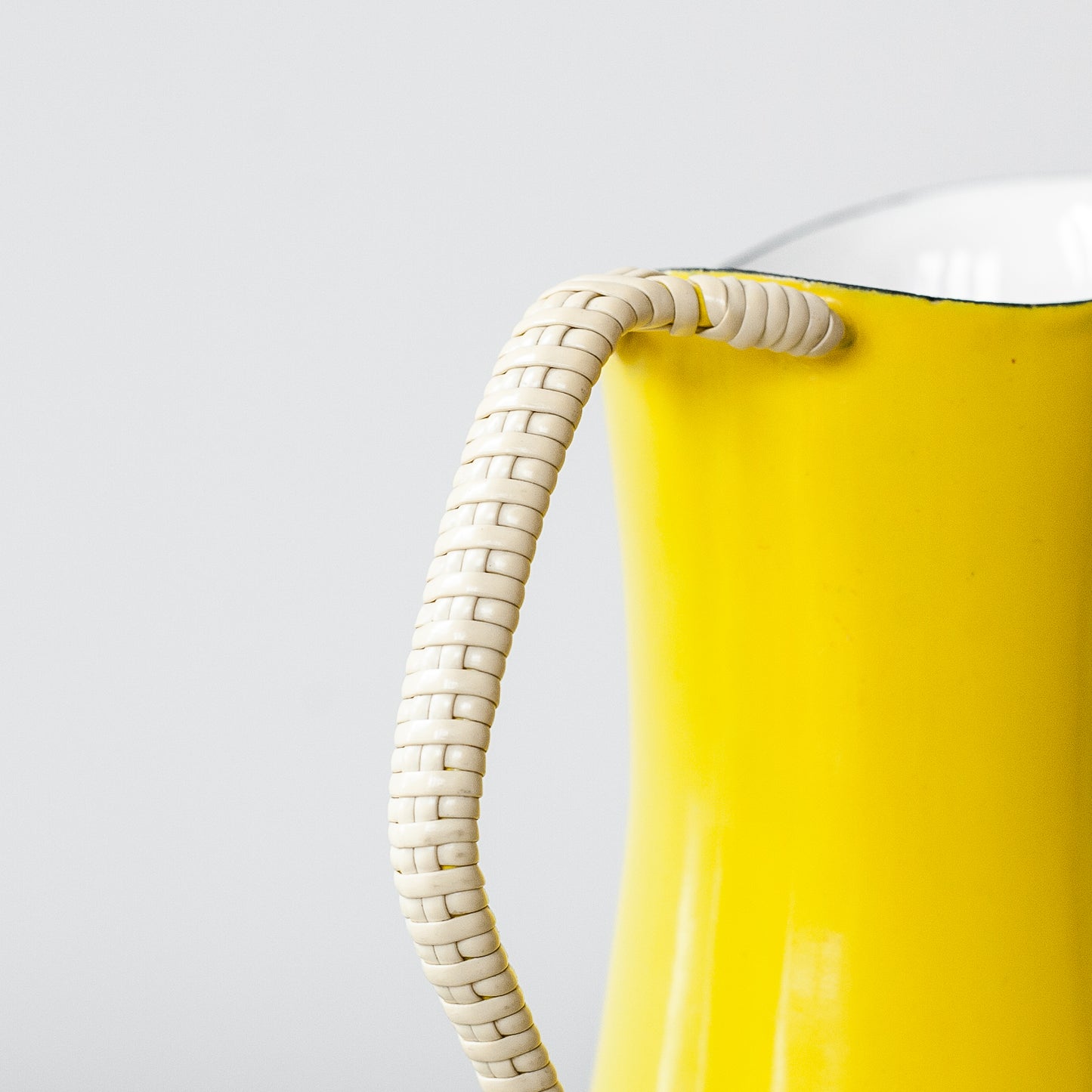 Yellow Købenstyle pitcher, Jens Quistgaard, Dansk Designs, Denmark. 1960’s.