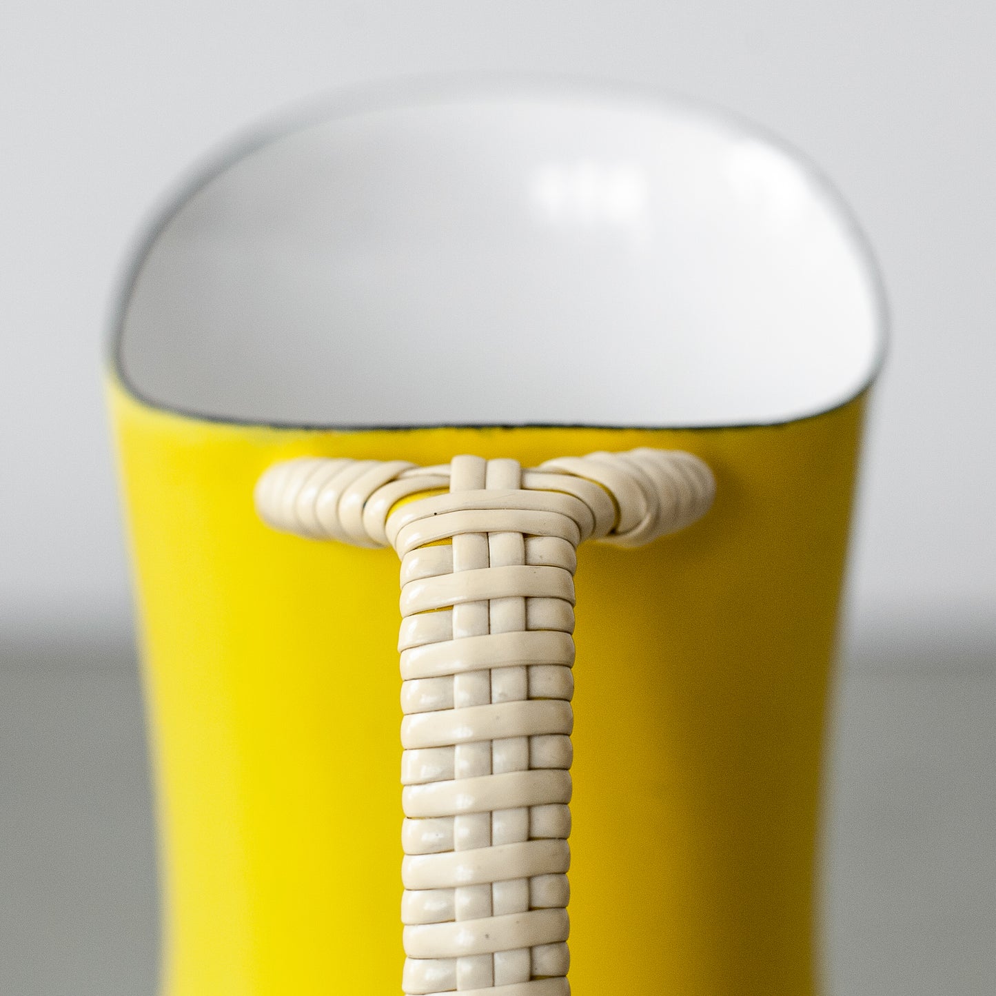 Yellow Købenstyle pitcher, Jens Quistgaard, Dansk Designs, Denmark. 1960’s.