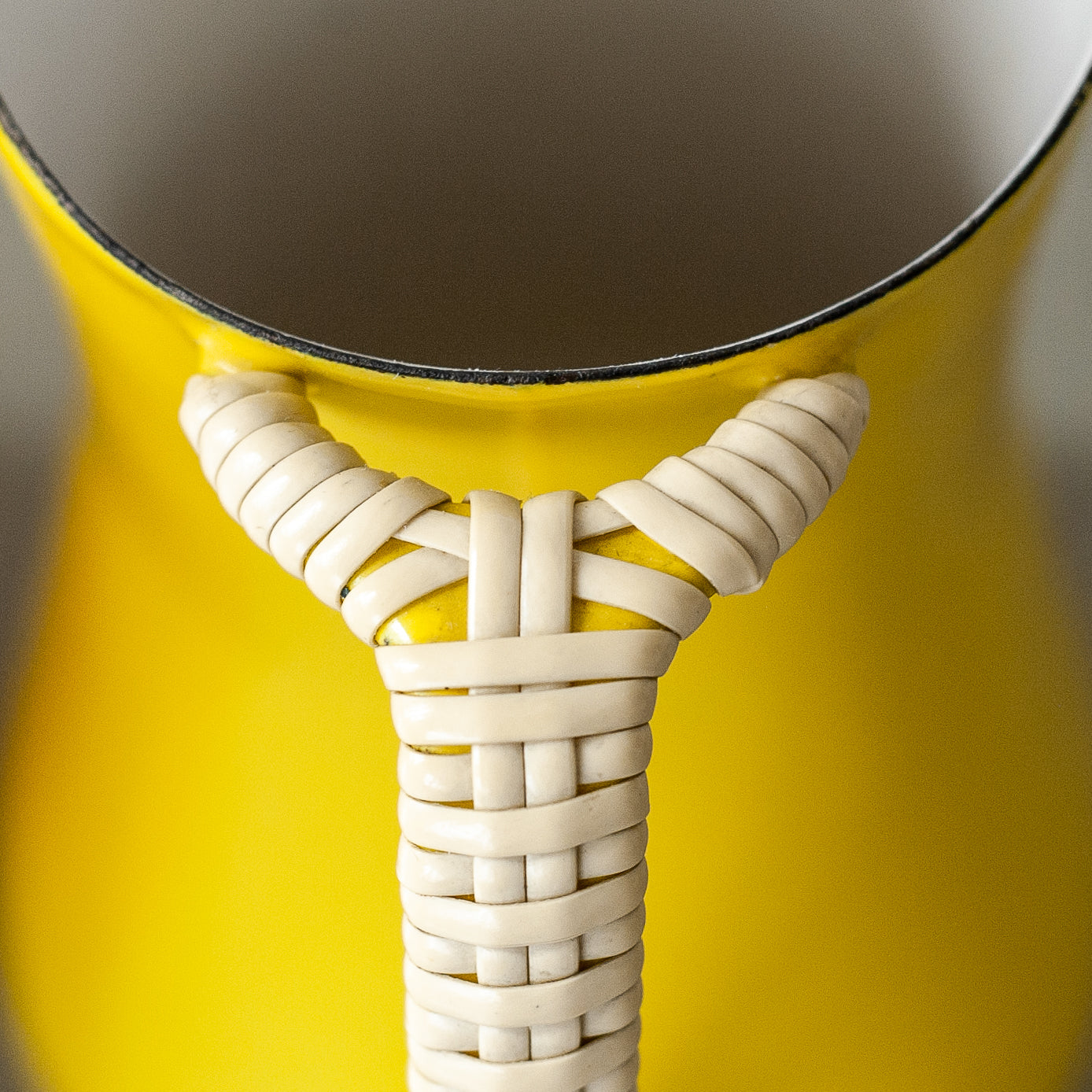 Yellow Købenstyle pitcher, Jens Quistgaard, Dansk Designs, Denmark. 1960’s.