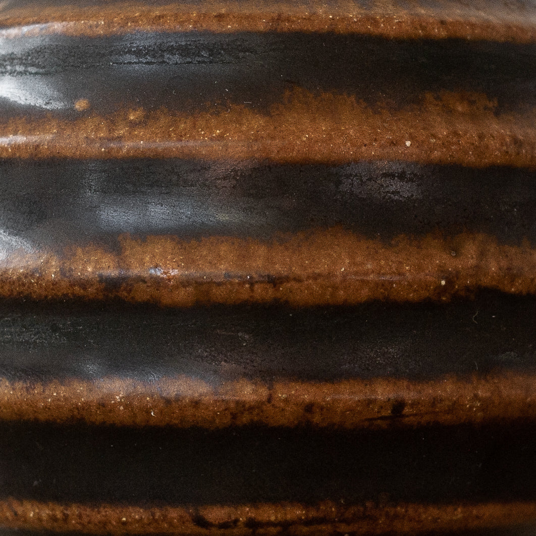 Spherical ridged sculpture. Mid-20th century.