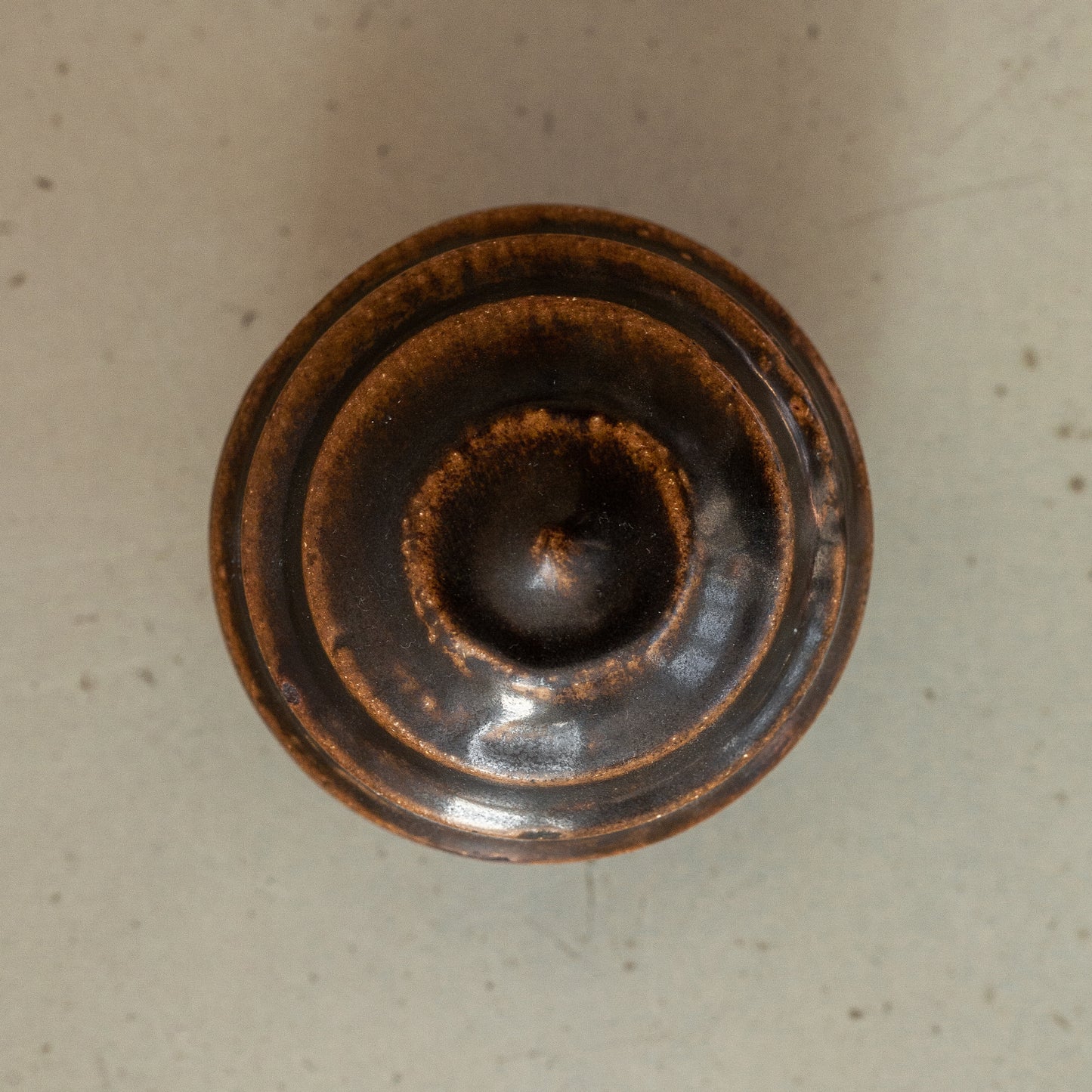 Spherical ridged sculpture. Mid-20th century.