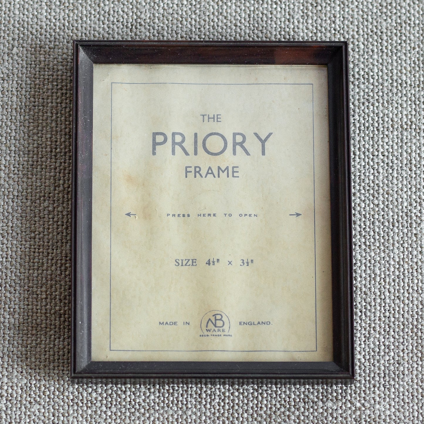Small ‘Priory’ Bakelite Picture Frame, NB Ware, England. 1940’s.