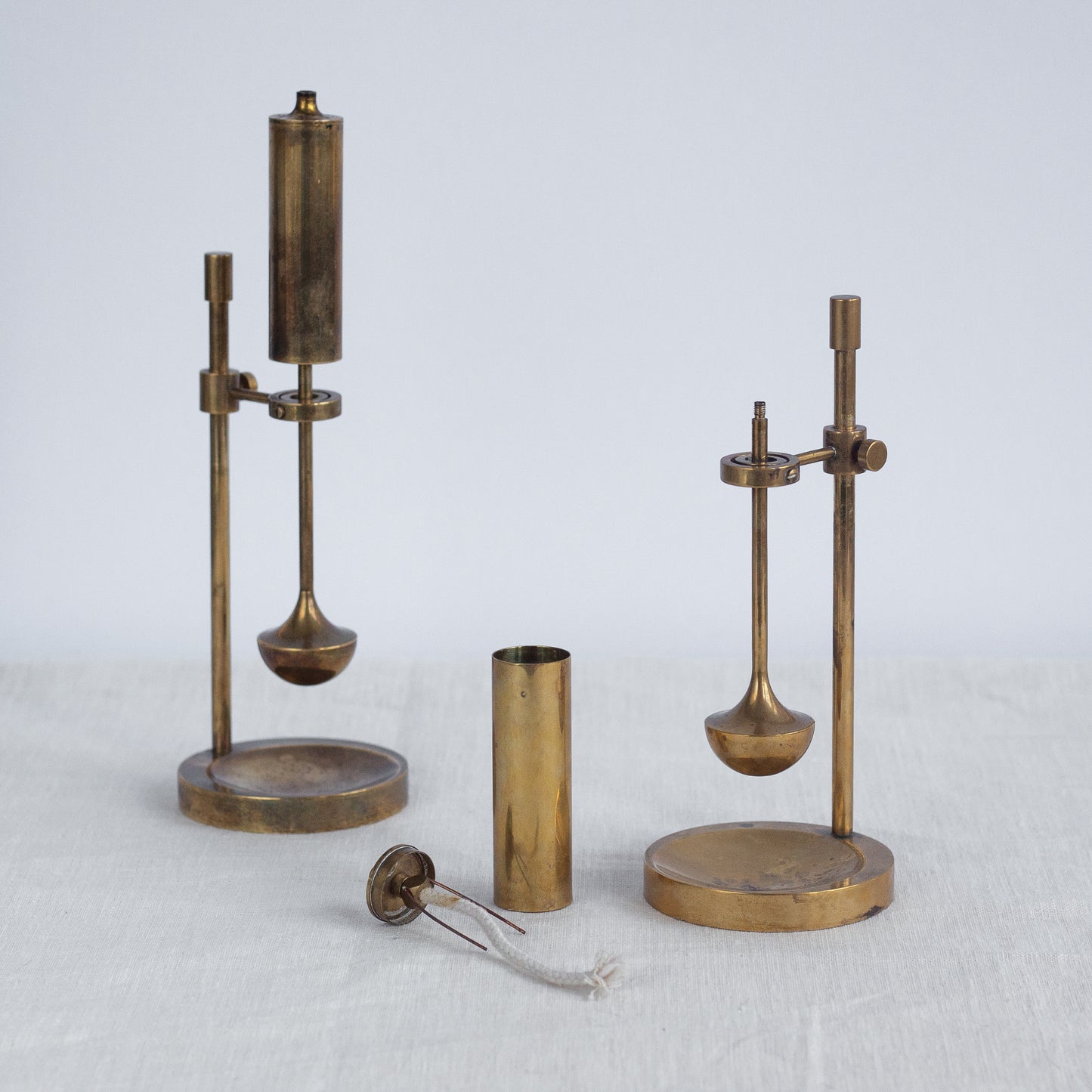 Pair of ship oil lamps, Ilse D. Ammonsen, Daproma, Denmark. 1950’s.