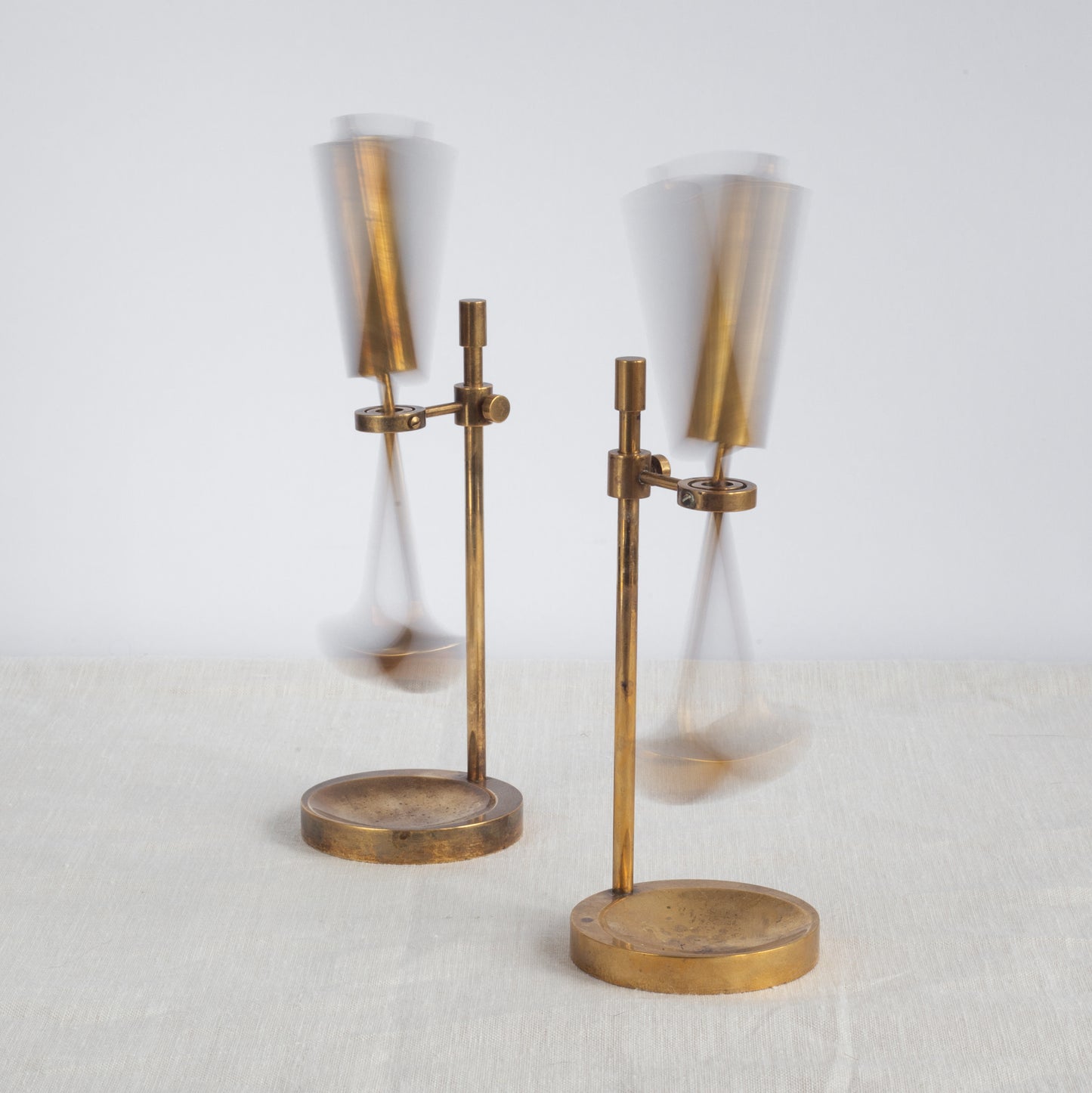 Pair of ship oil lamps, Ilse D. Ammonsen, Daproma, Denmark. 1950’s.