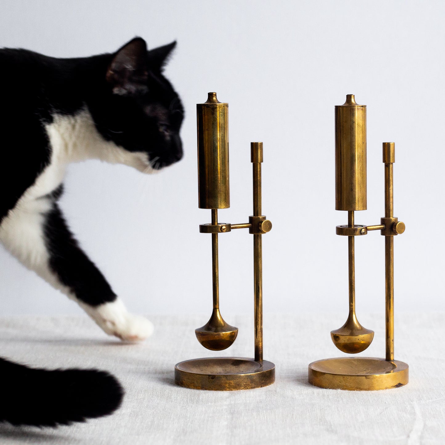 Pair of ship oil lamps, Ilse D. Ammonsen, Daproma, Denmark. 1950’s.
