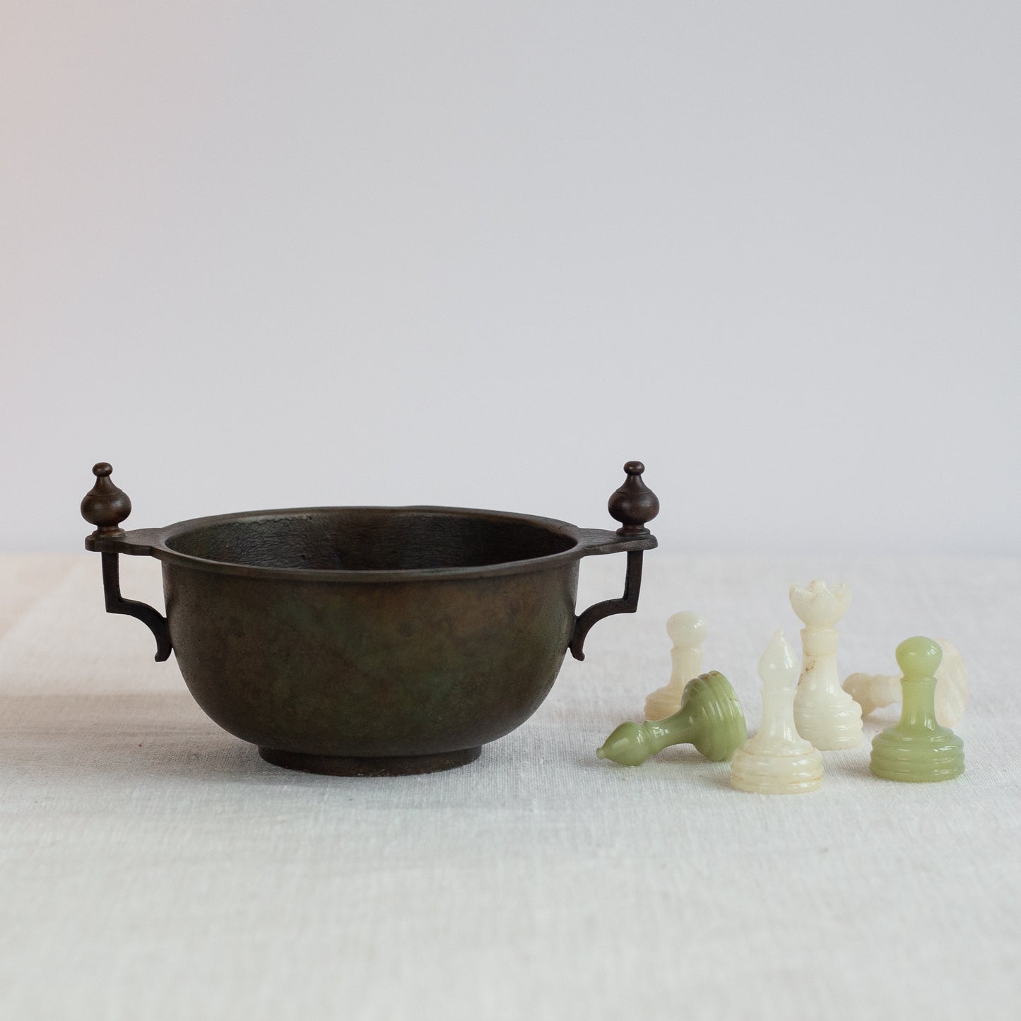 Art Deco style bronze bowl, GAB, Sweden. 1930s.