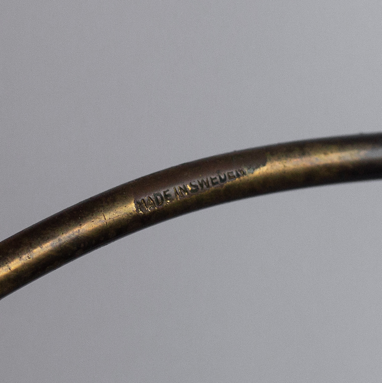 Brass bottle cradle, Sweden. 1950’s.