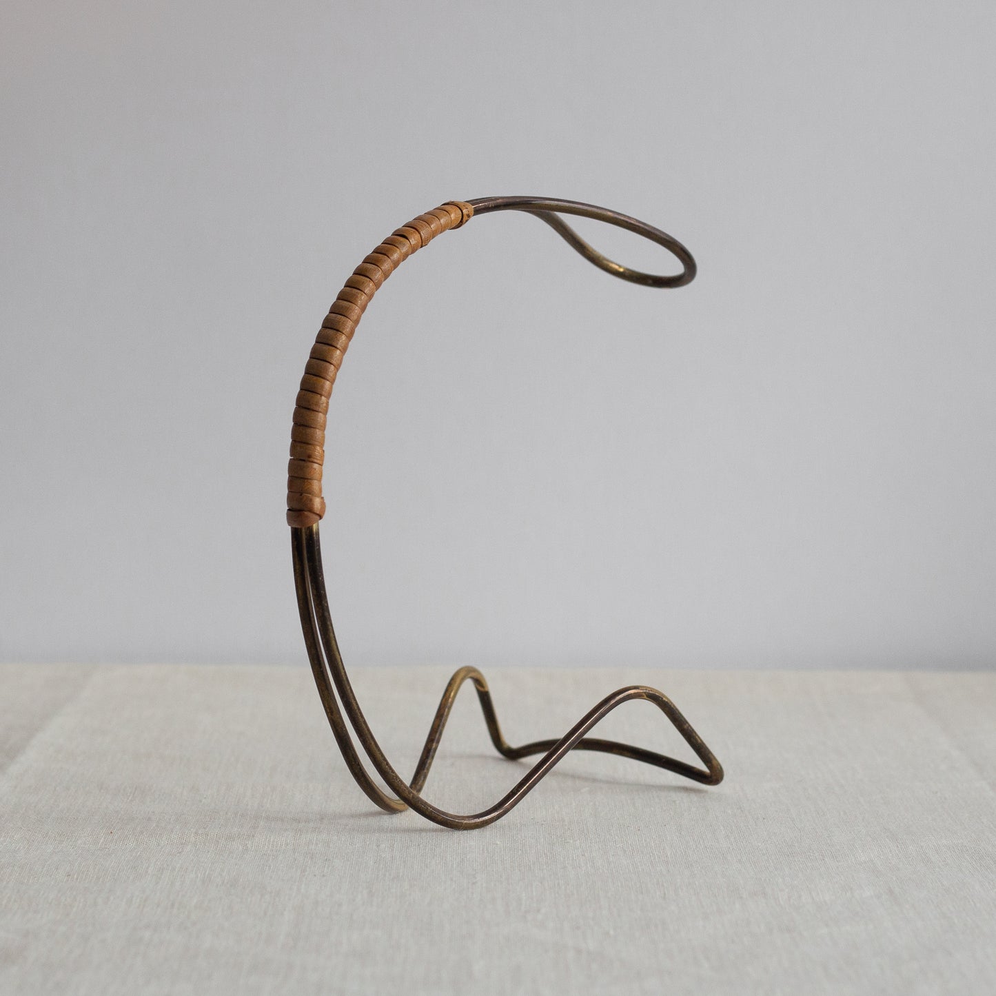 Brass bottle cradle, Sweden. 1950’s.