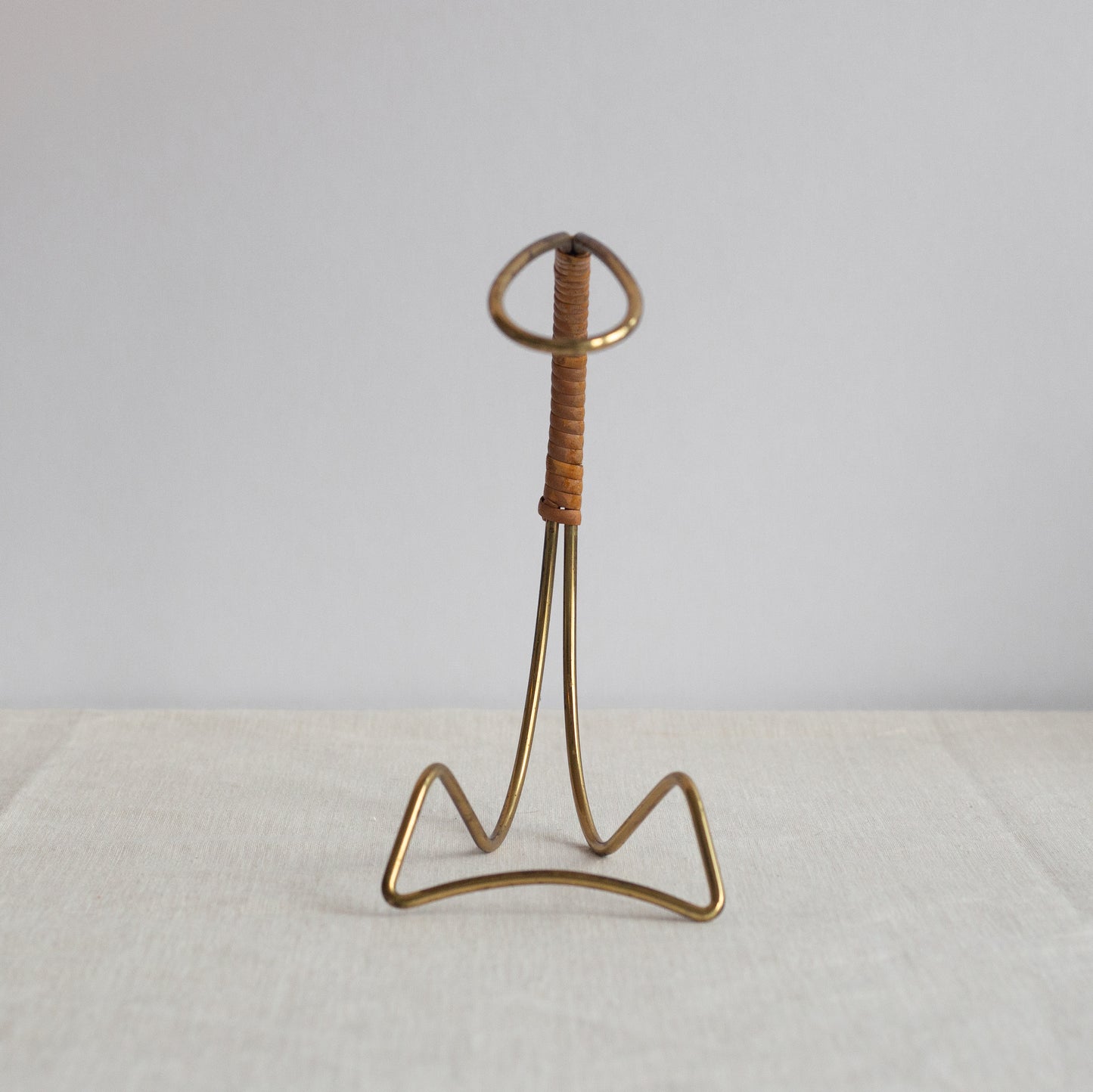Brass bottle cradle, Sweden. 1950’s.