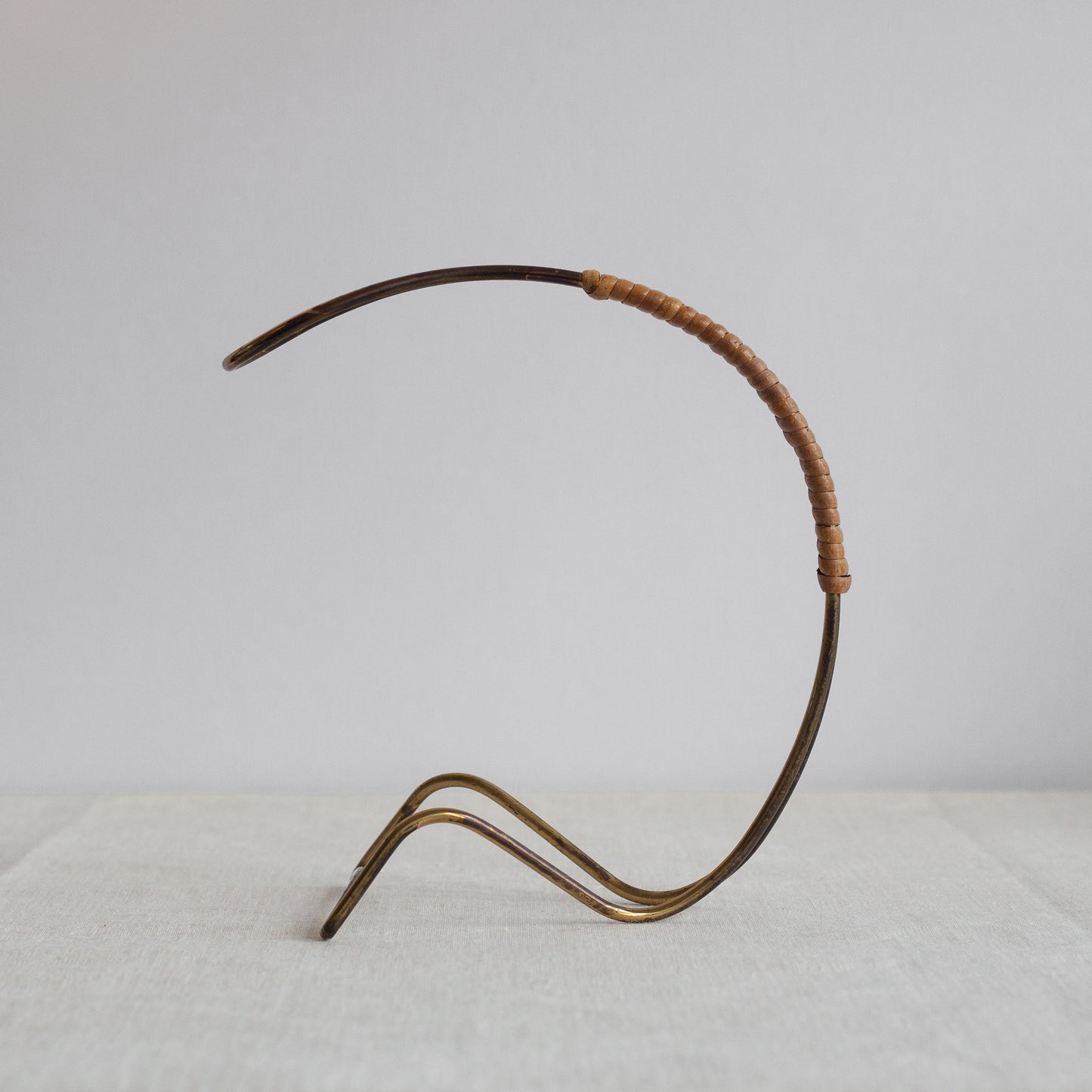 Brass bottle cradle, Sweden. 1950’s.