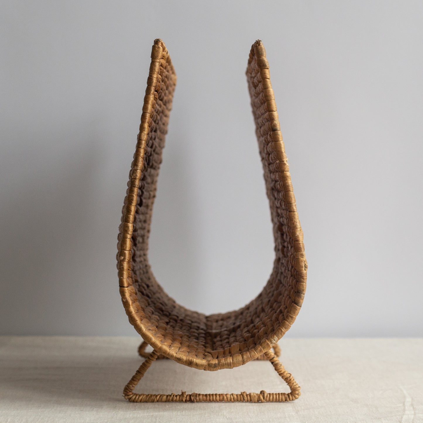 Wicker magazine rack, France, 1980’s.