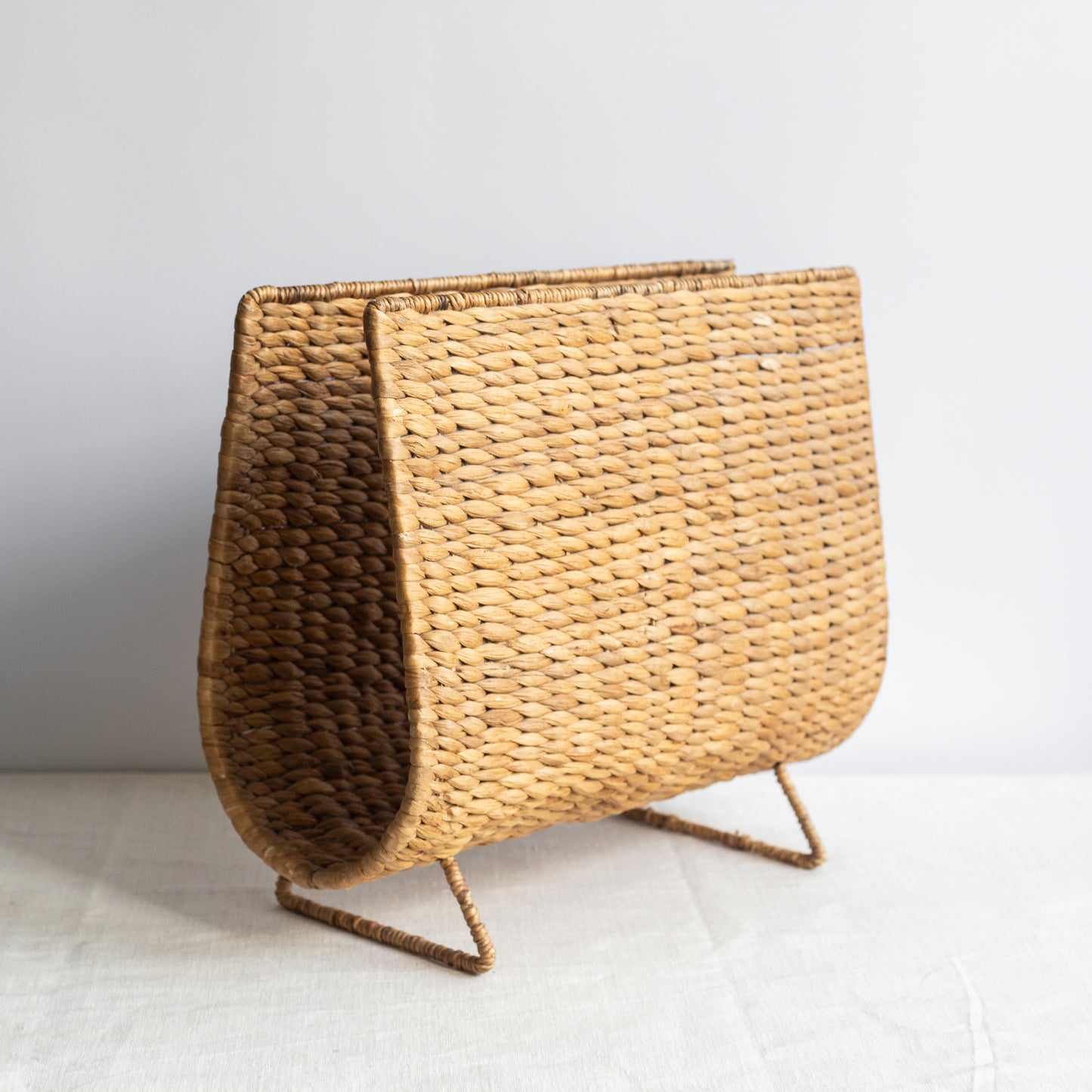 Wicker magazine rack, France, 1980’s.