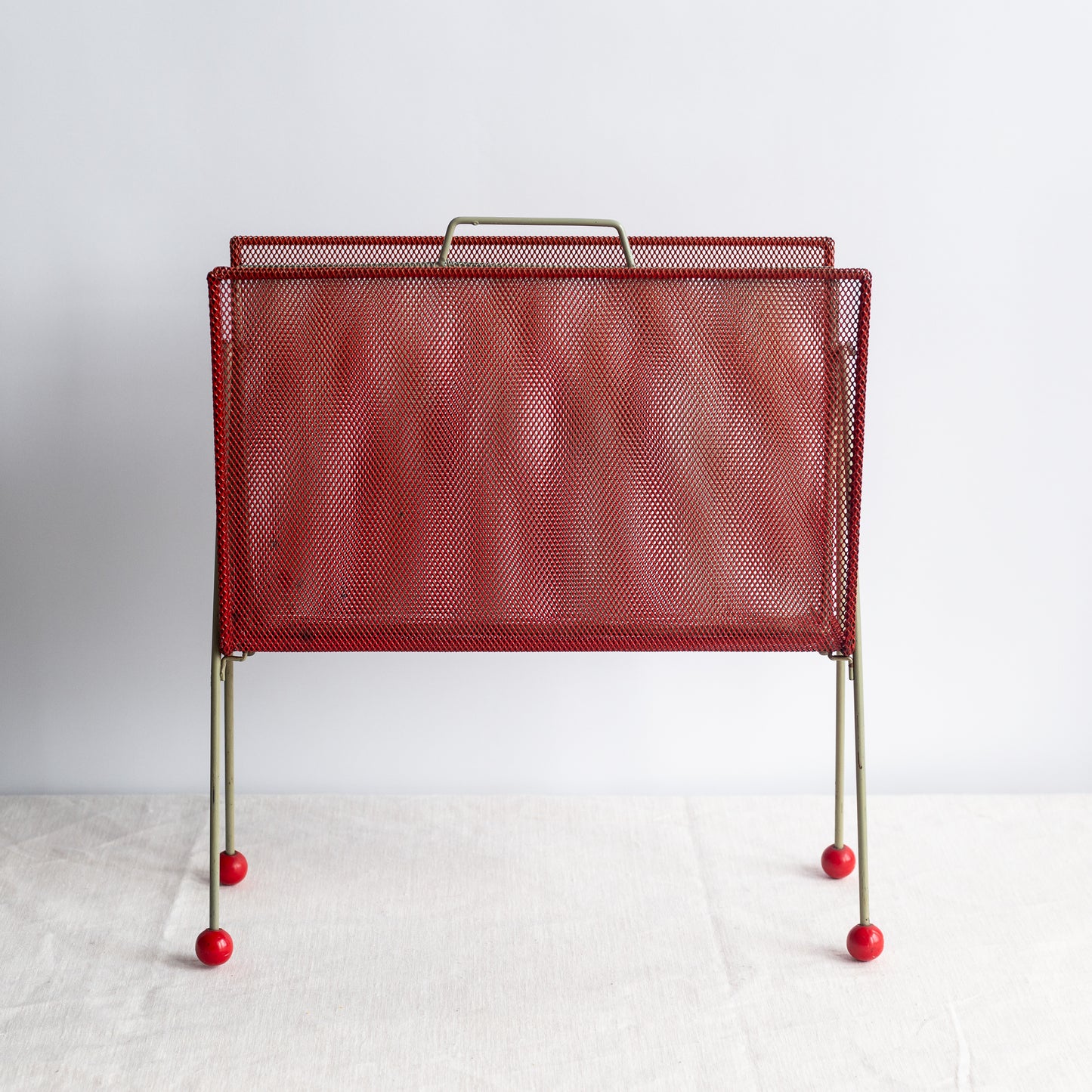 Magazine rack, Mathieu Matégot, Artimeta, France/Netherlands. 1950’s.
